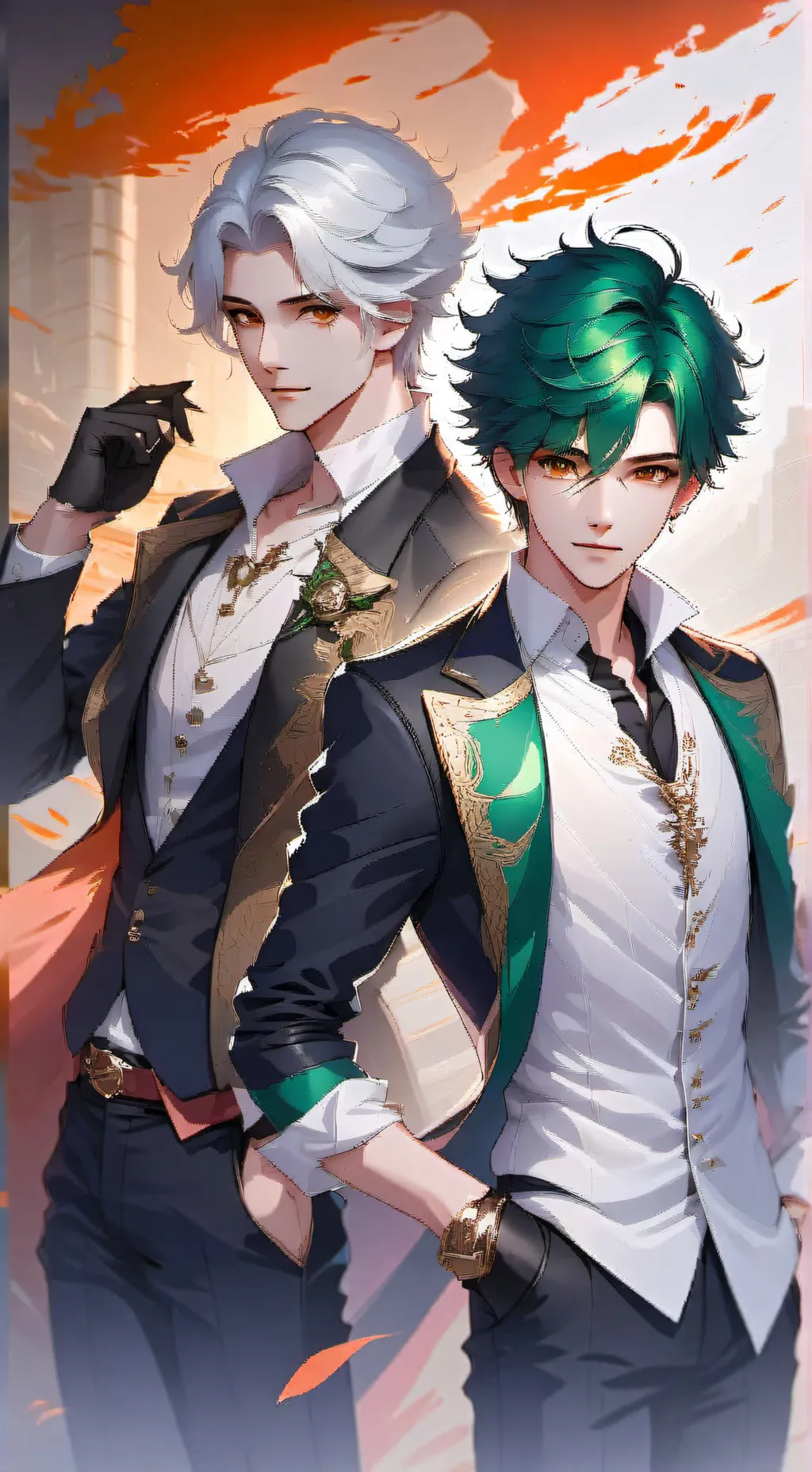 ai character: Leo & zenith  background