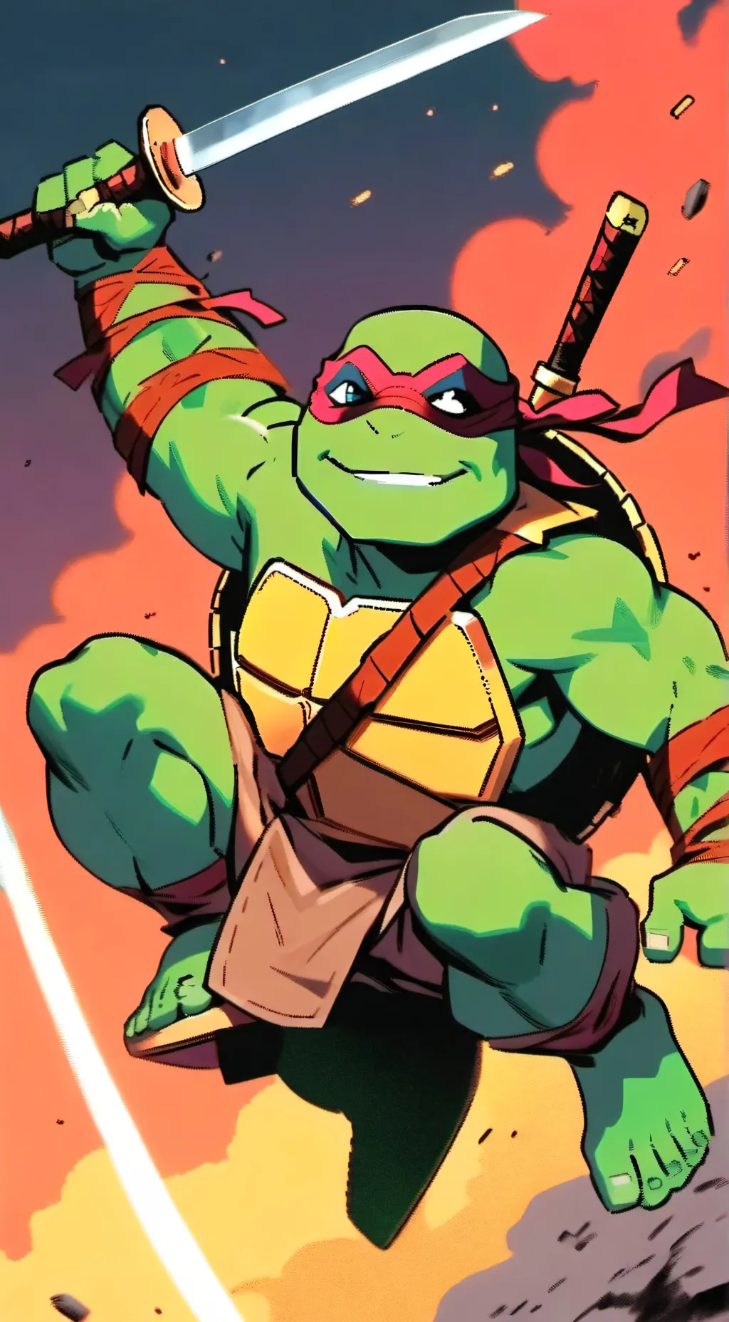 ai character: TMNT *again ik* background