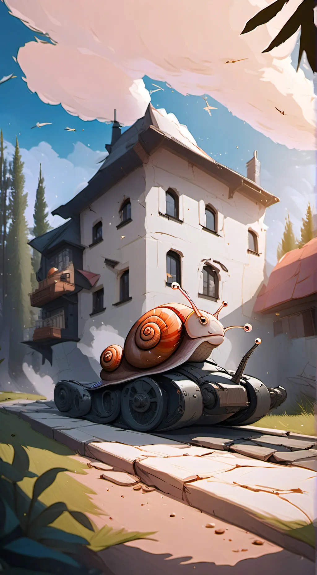 ai character: SNAIL WAR💥💥🛩️🚀 background