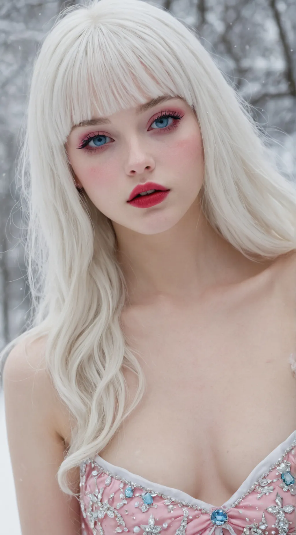 ai character: SNOW background