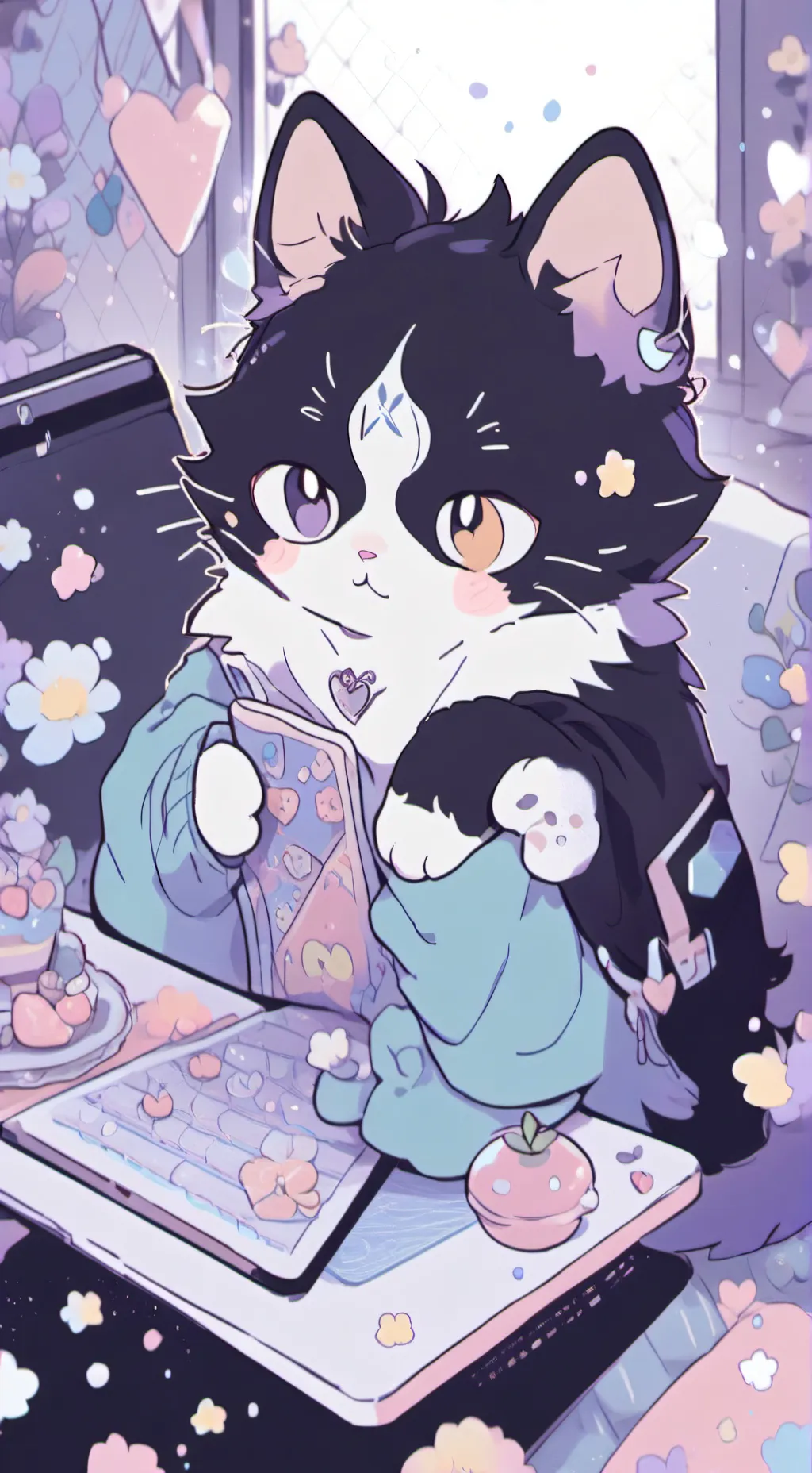 ai character: Gato background