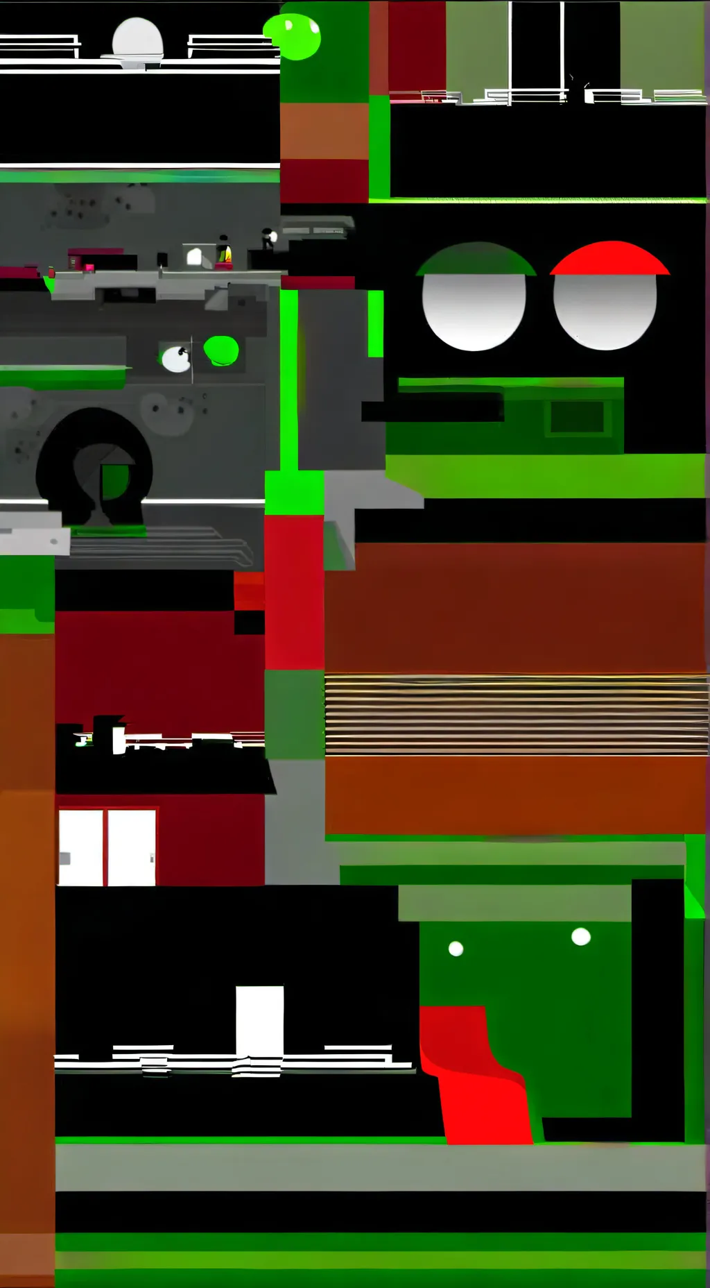 ai character: camera chad parte background