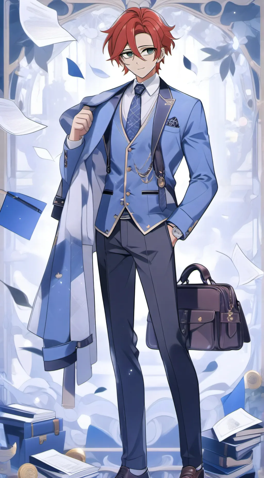 ai character: Santiago 🏳️‍🌈😒 background