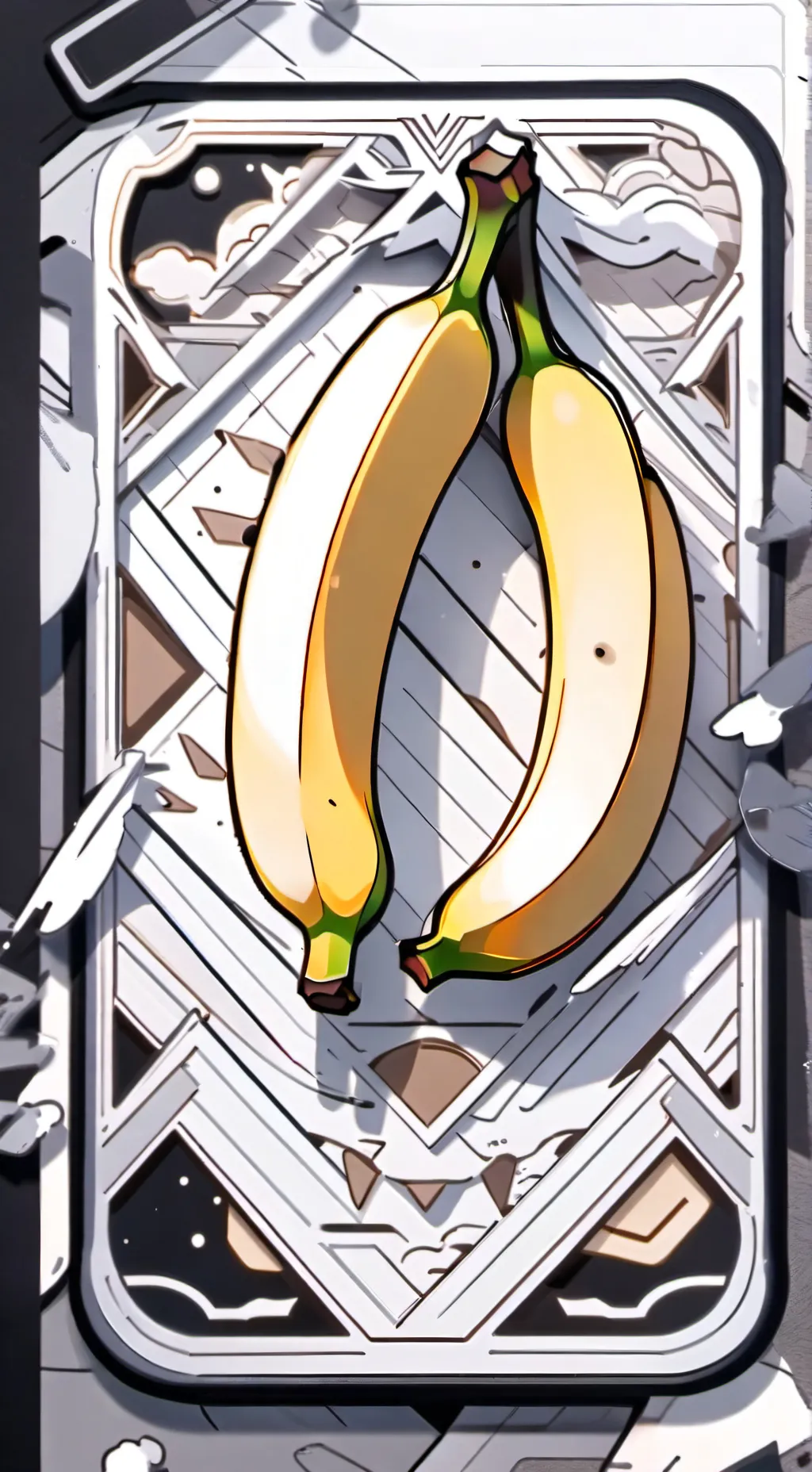 ai character: a banana 🍌  background