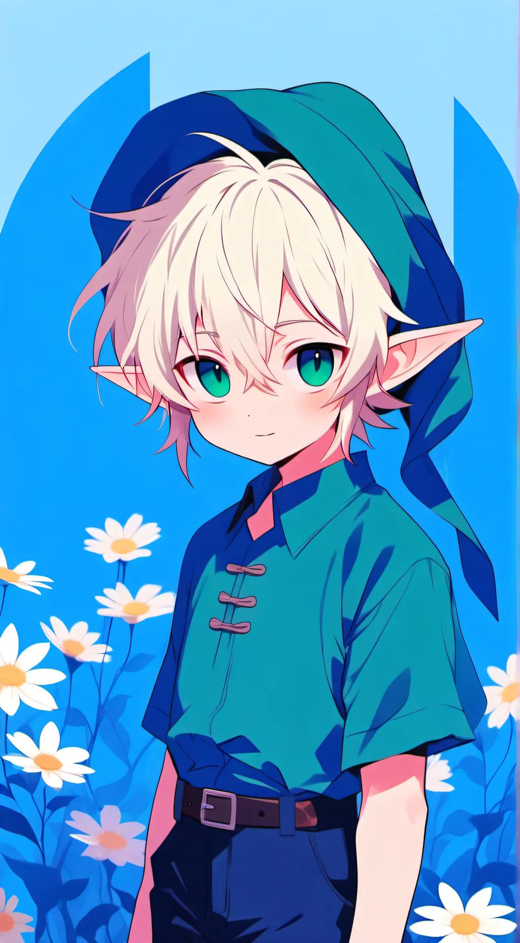 ai character: ben drowned  background