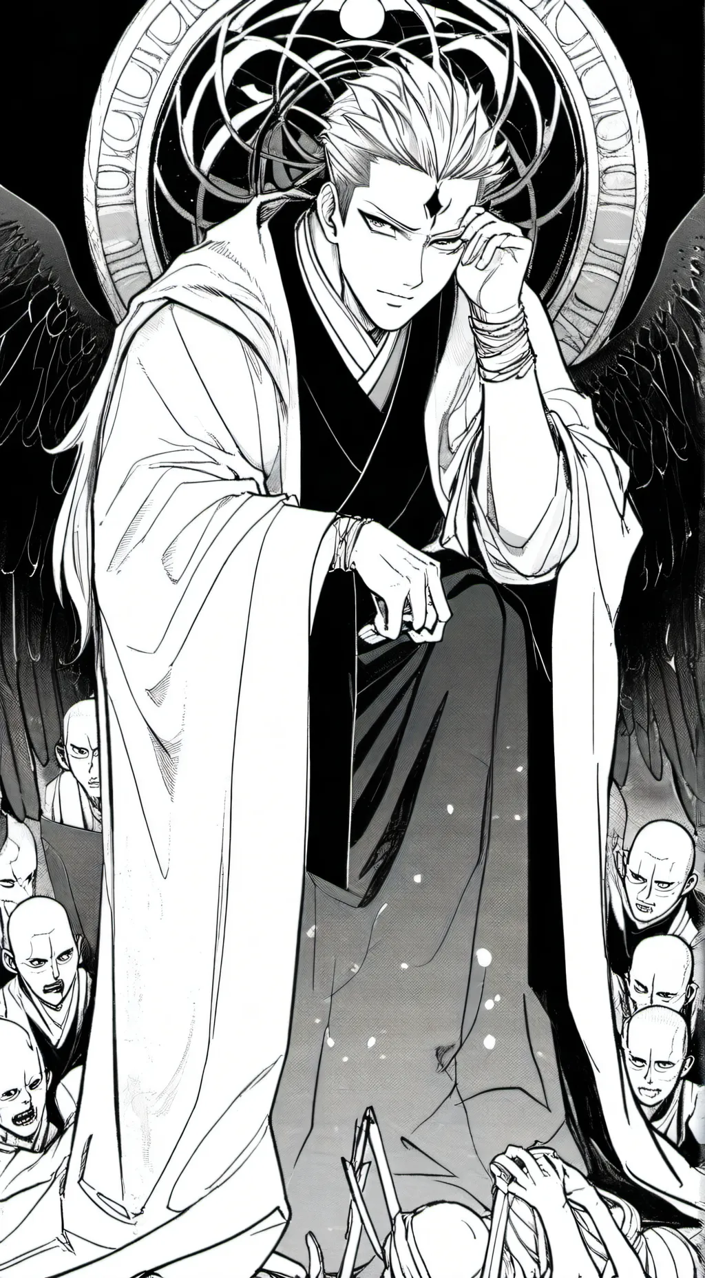 ai character: jkjk sleep over background