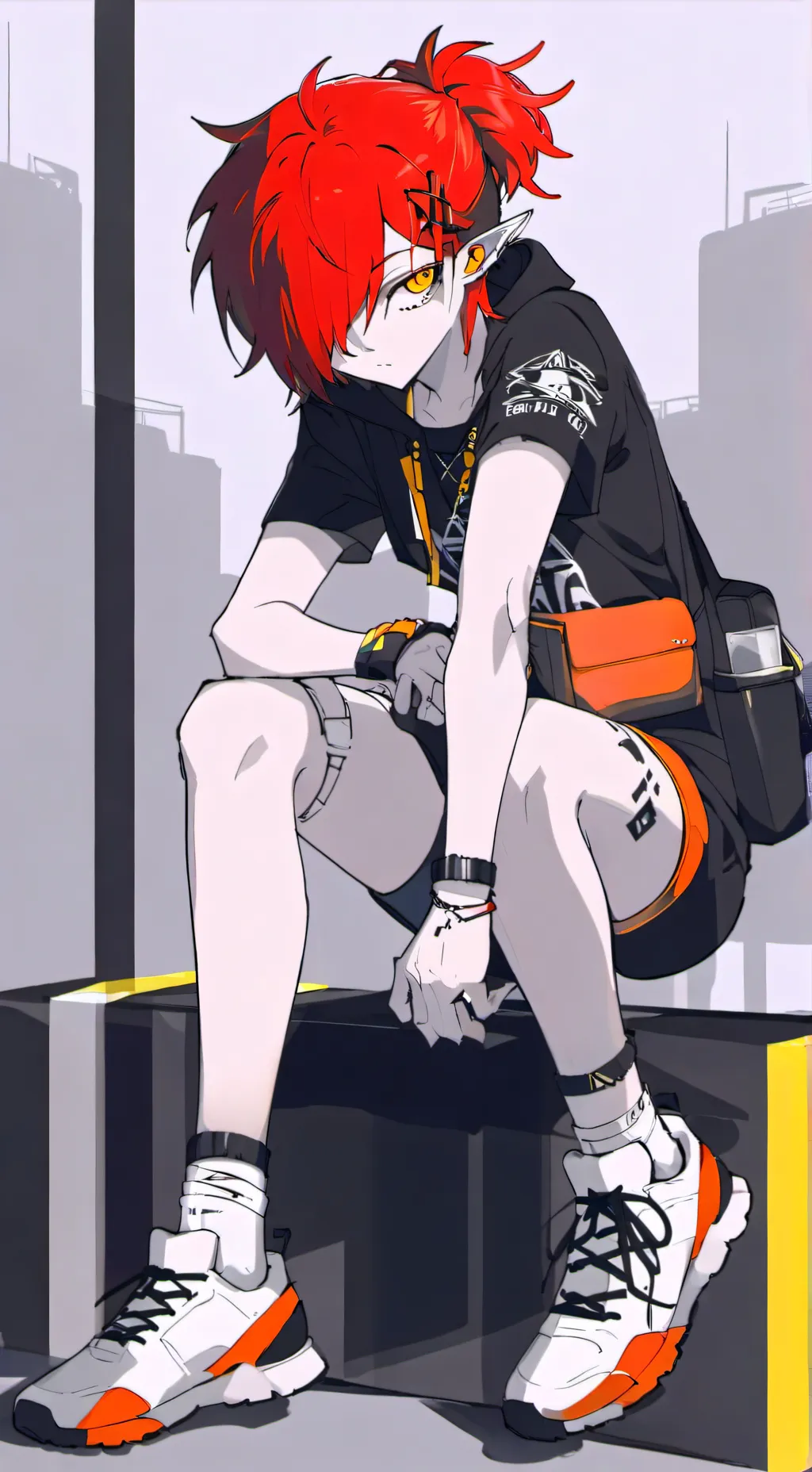 ai character: Ashley  background