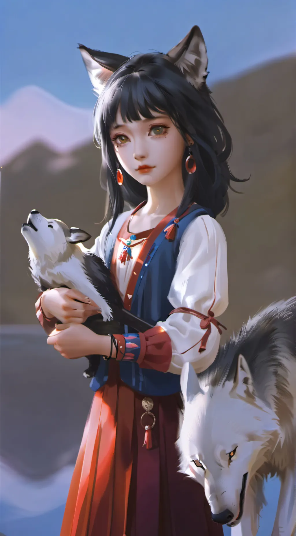 ai character: hybride mhaaaaa 🦭🩶 background