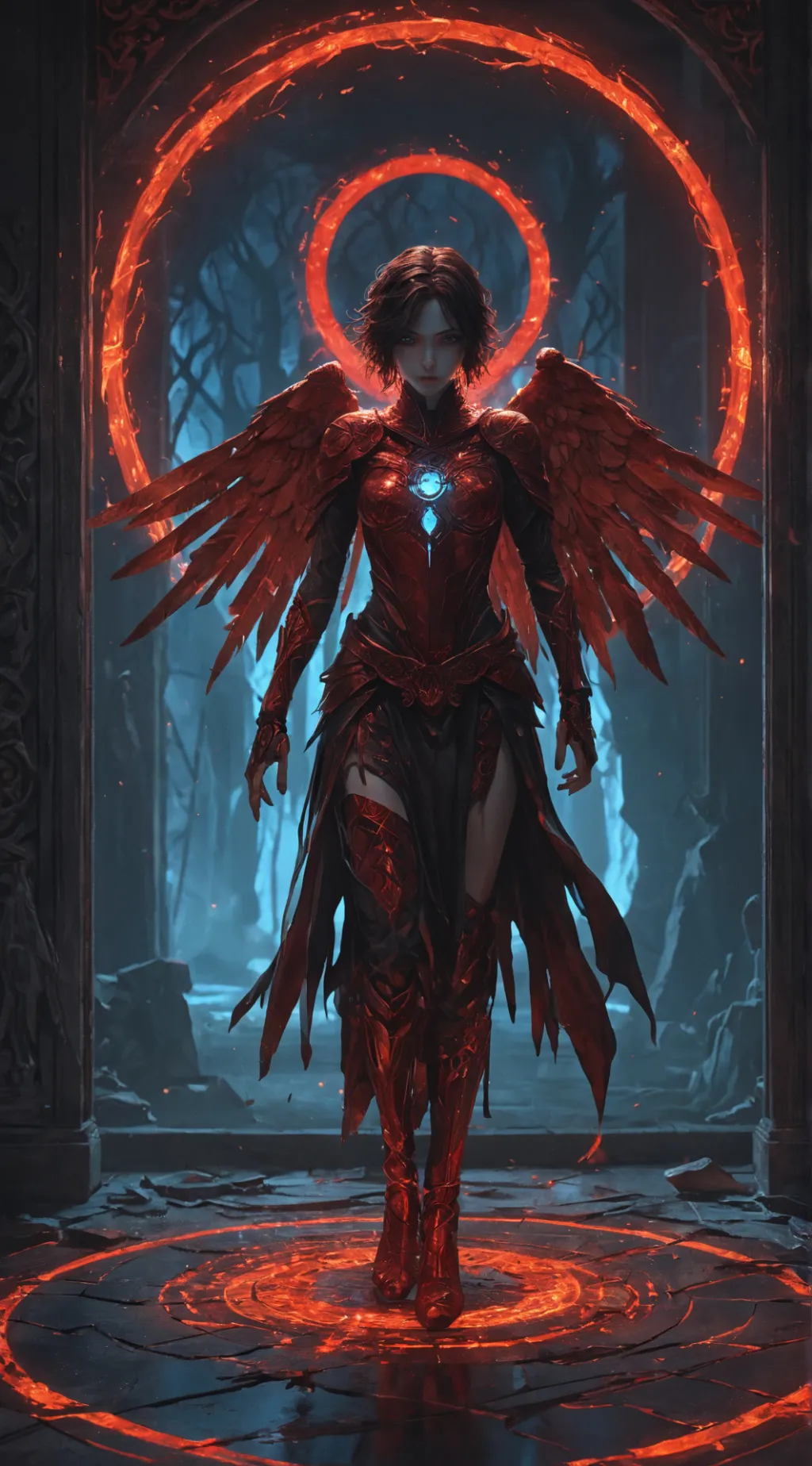 ai character: Demonia👿💦 background