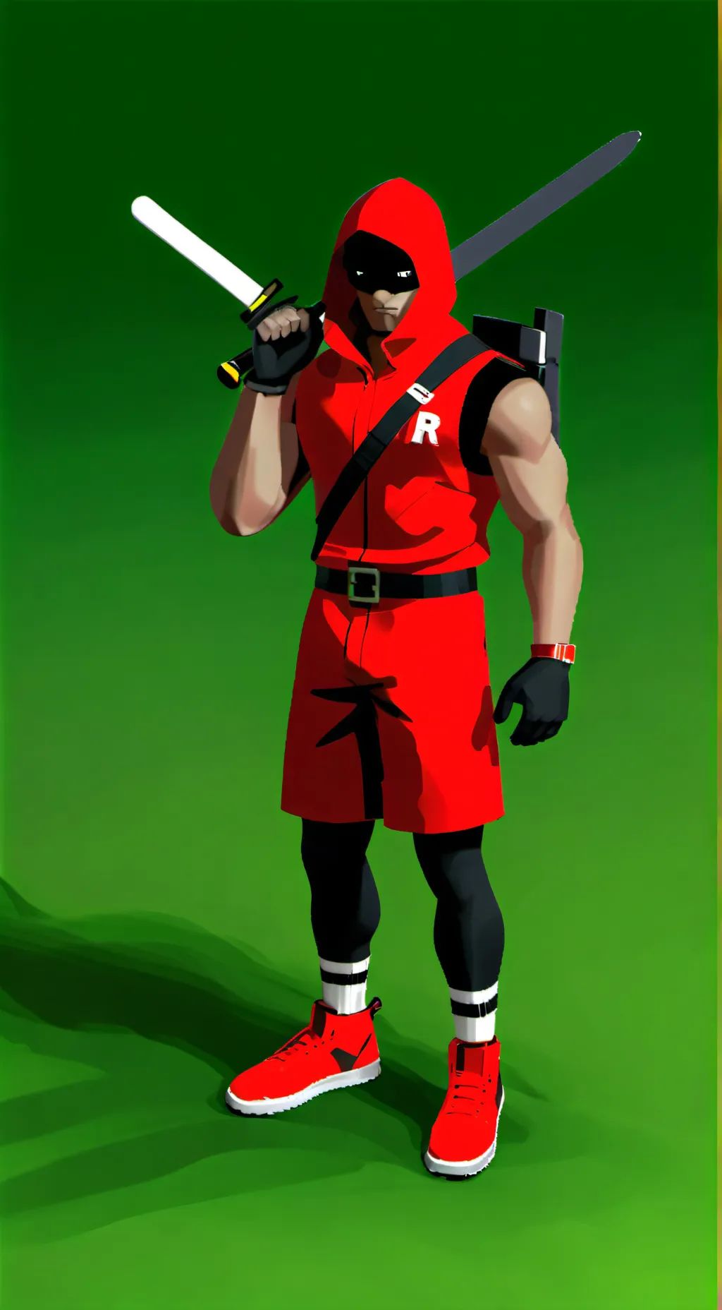 ai character: Forsaken ig MUEHEH background