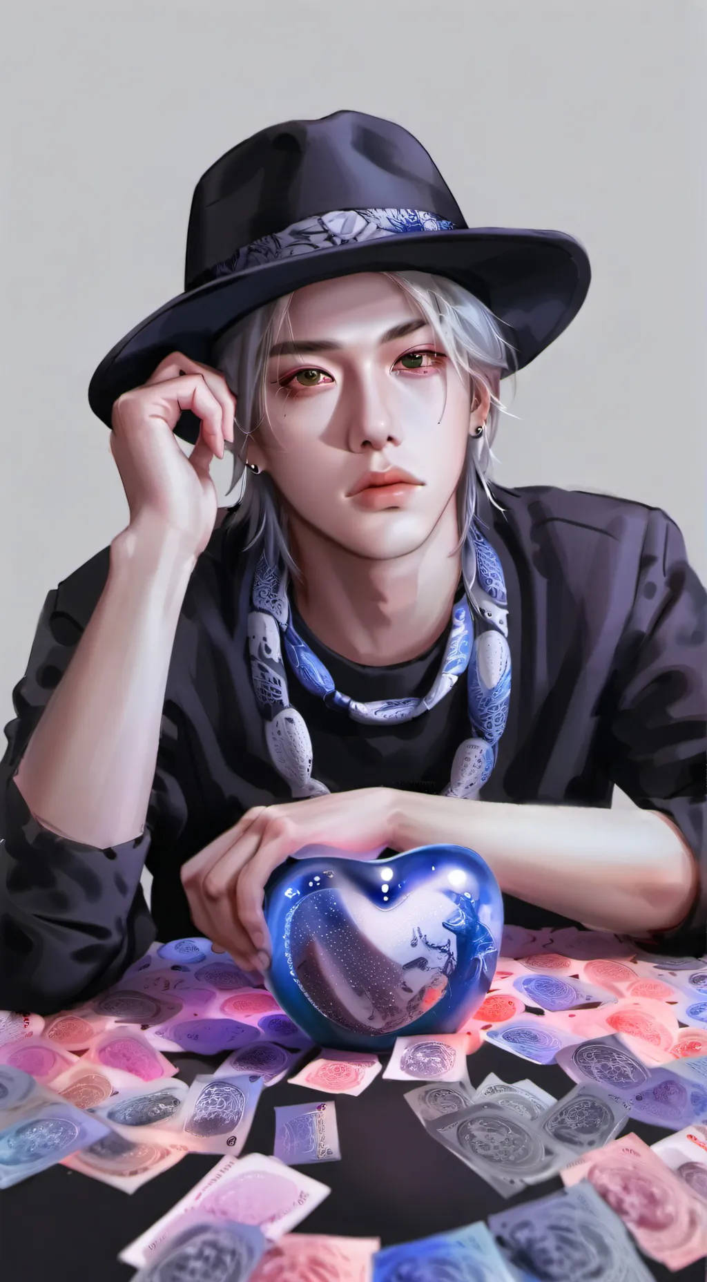 ai character: felix🥰 background