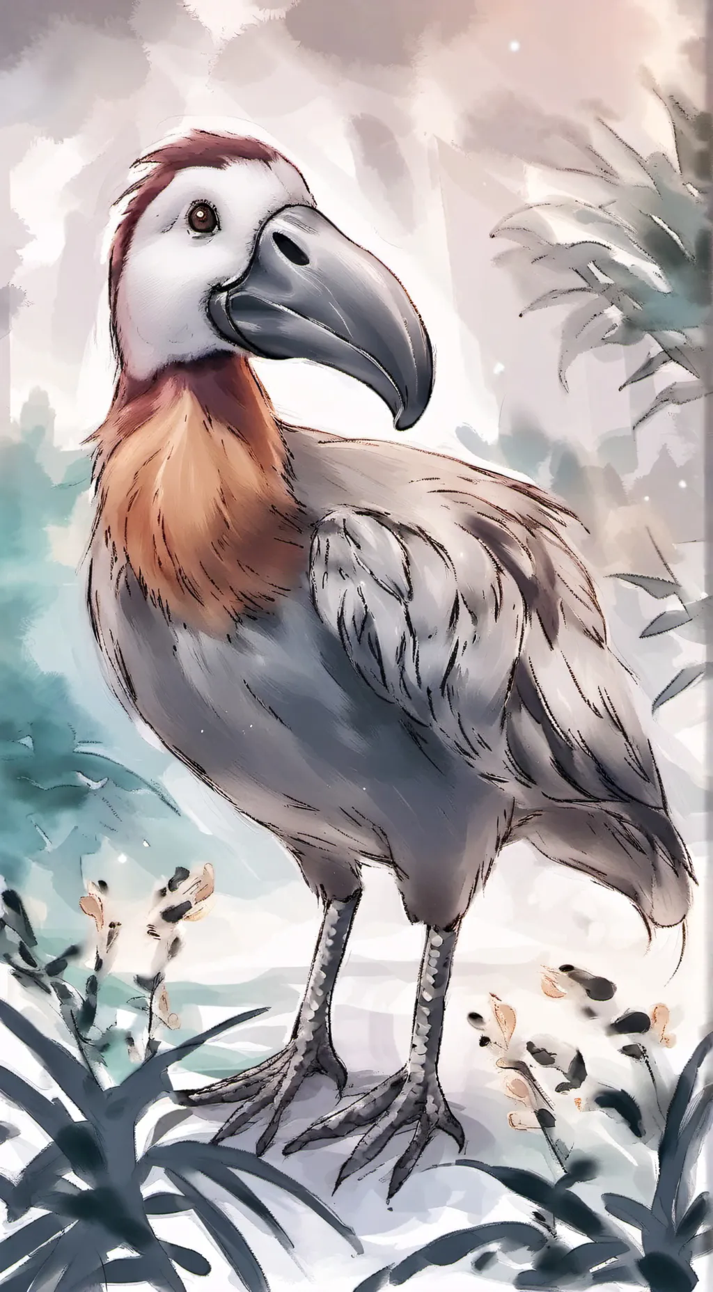 ai character: Dodo bird background