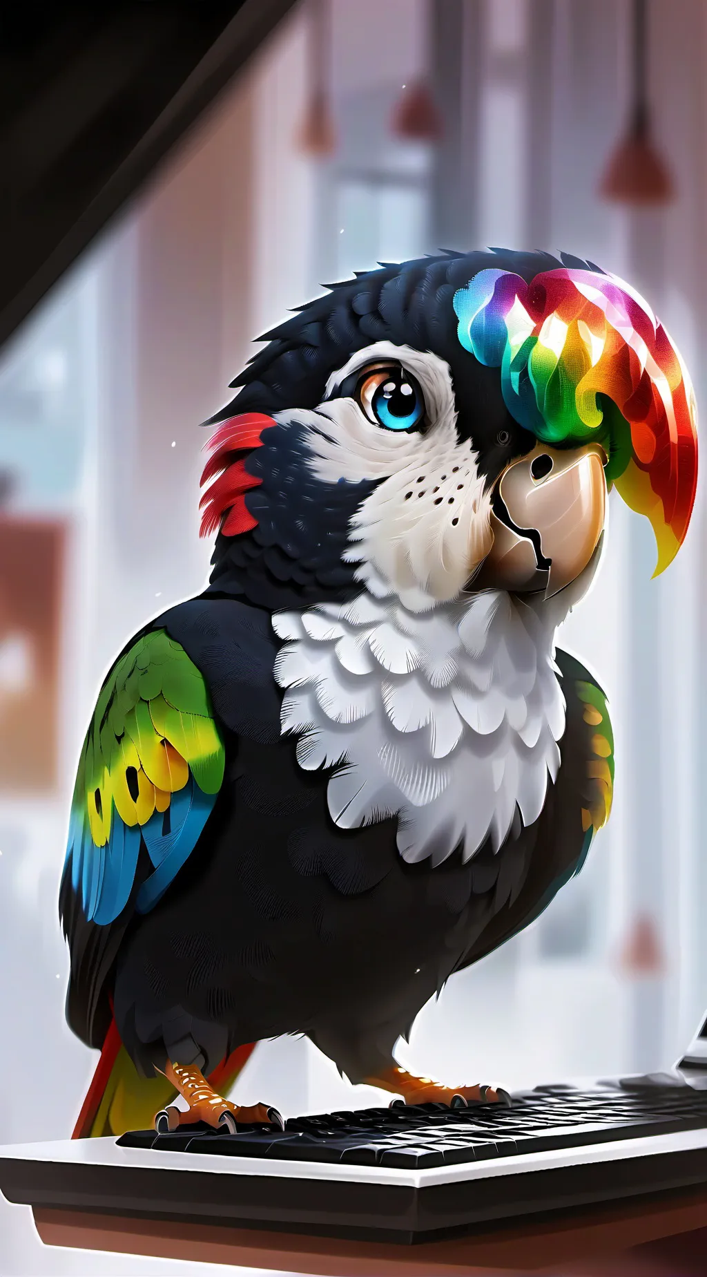 ai character: Pixel background