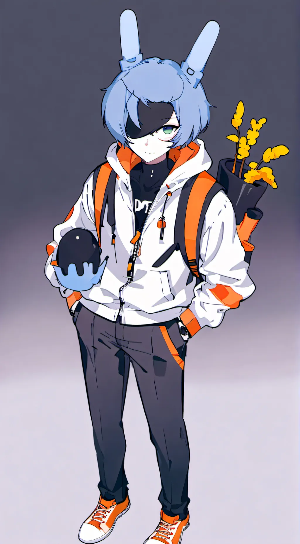 ai character: doey the doughman! background