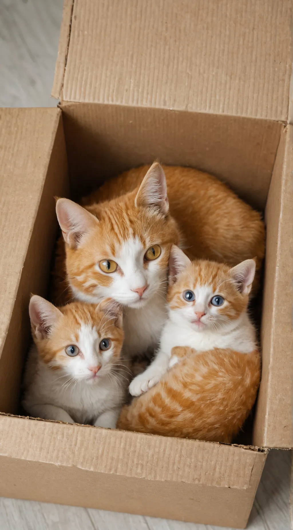 ai character: Mama cat background