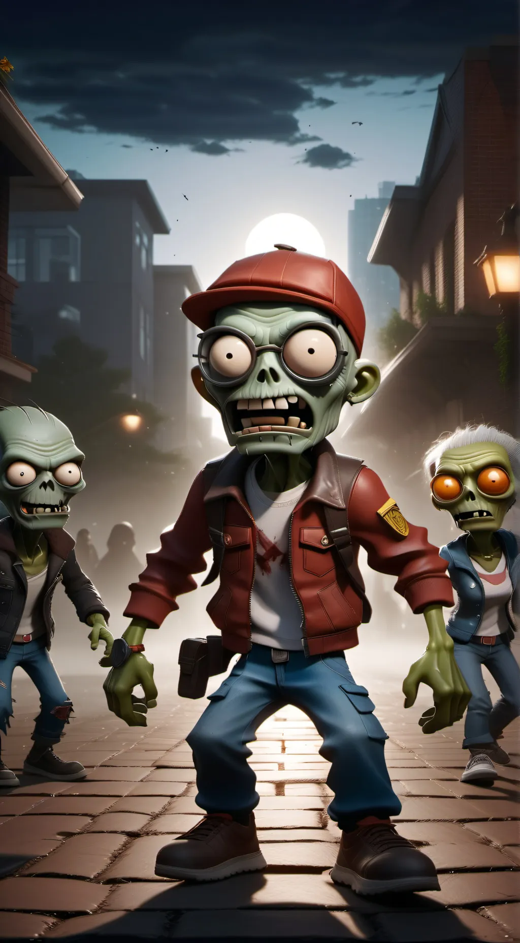 ai character: plantas vs zombies background