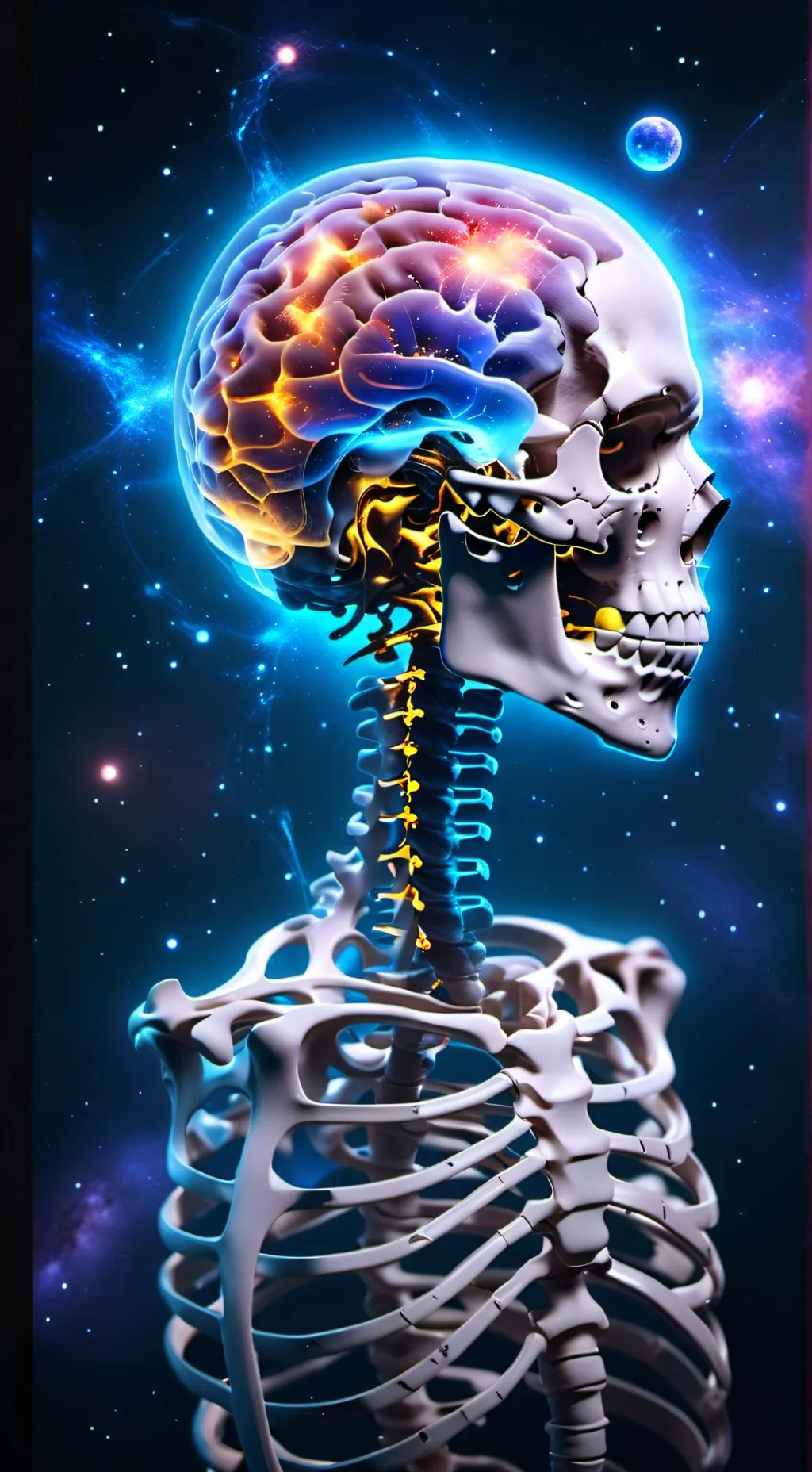 ai character: all human organs background