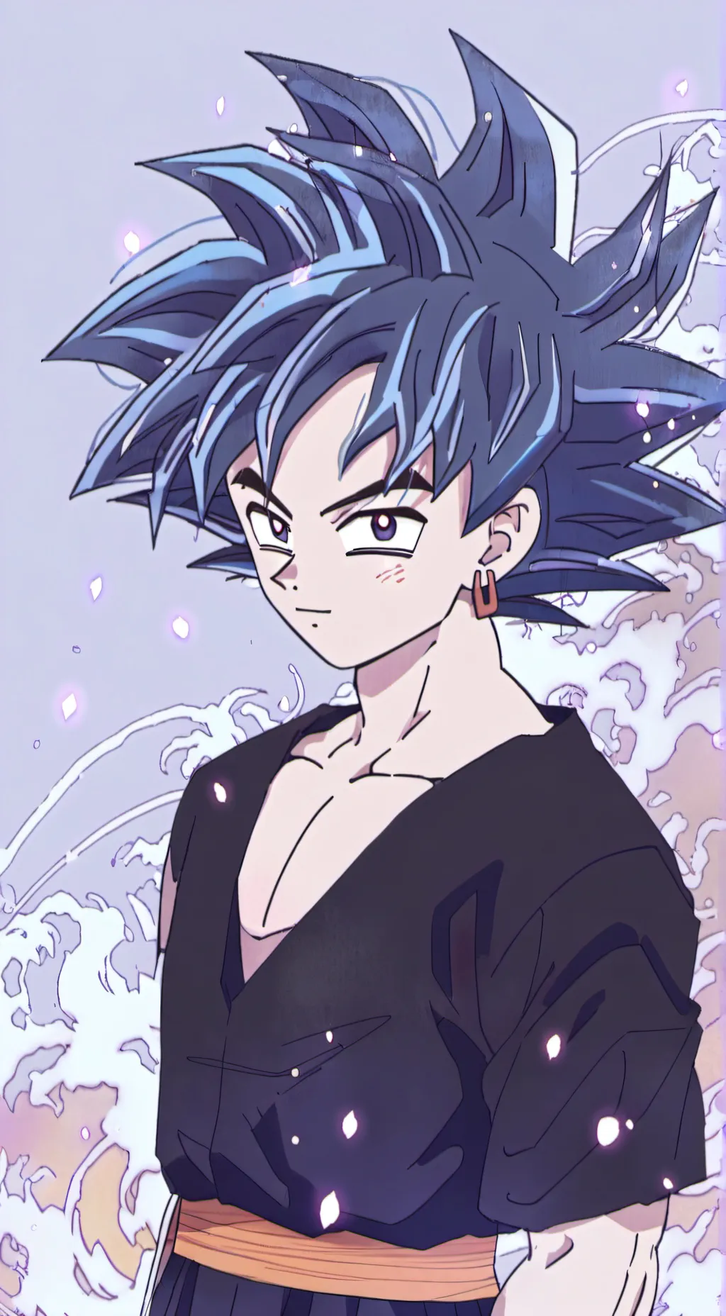 ai character: Goku teñido background