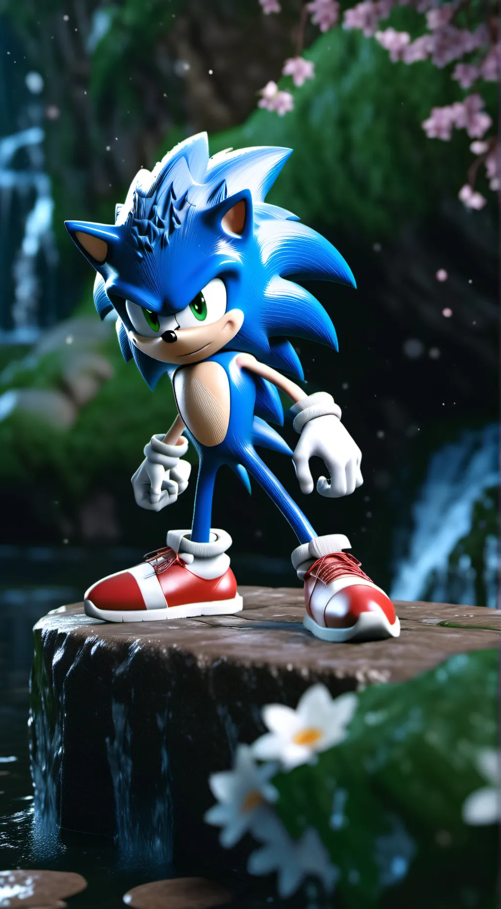 ai character: sonic the hedgehog background