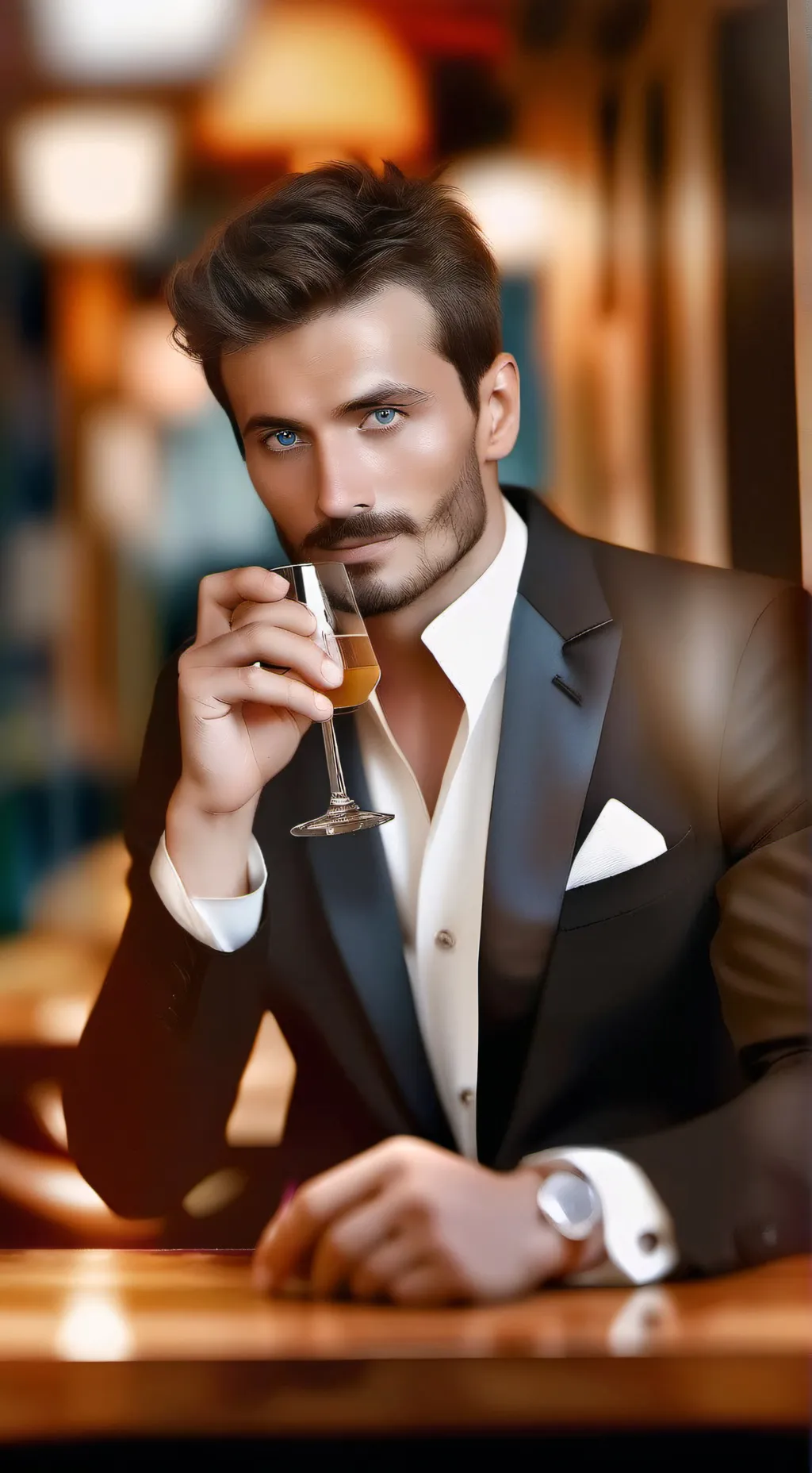 ai character: Leonardo background