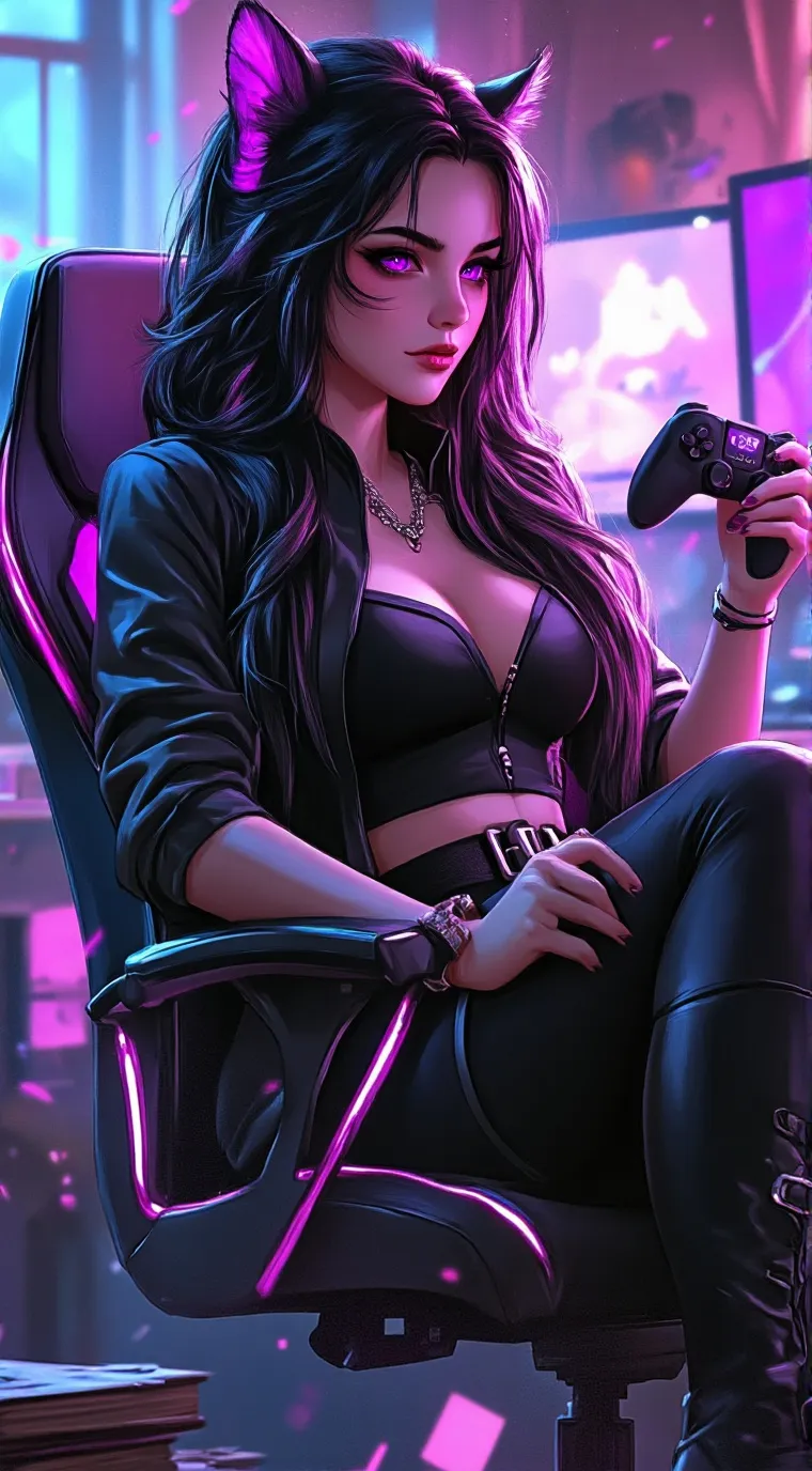 ai character: Noire background