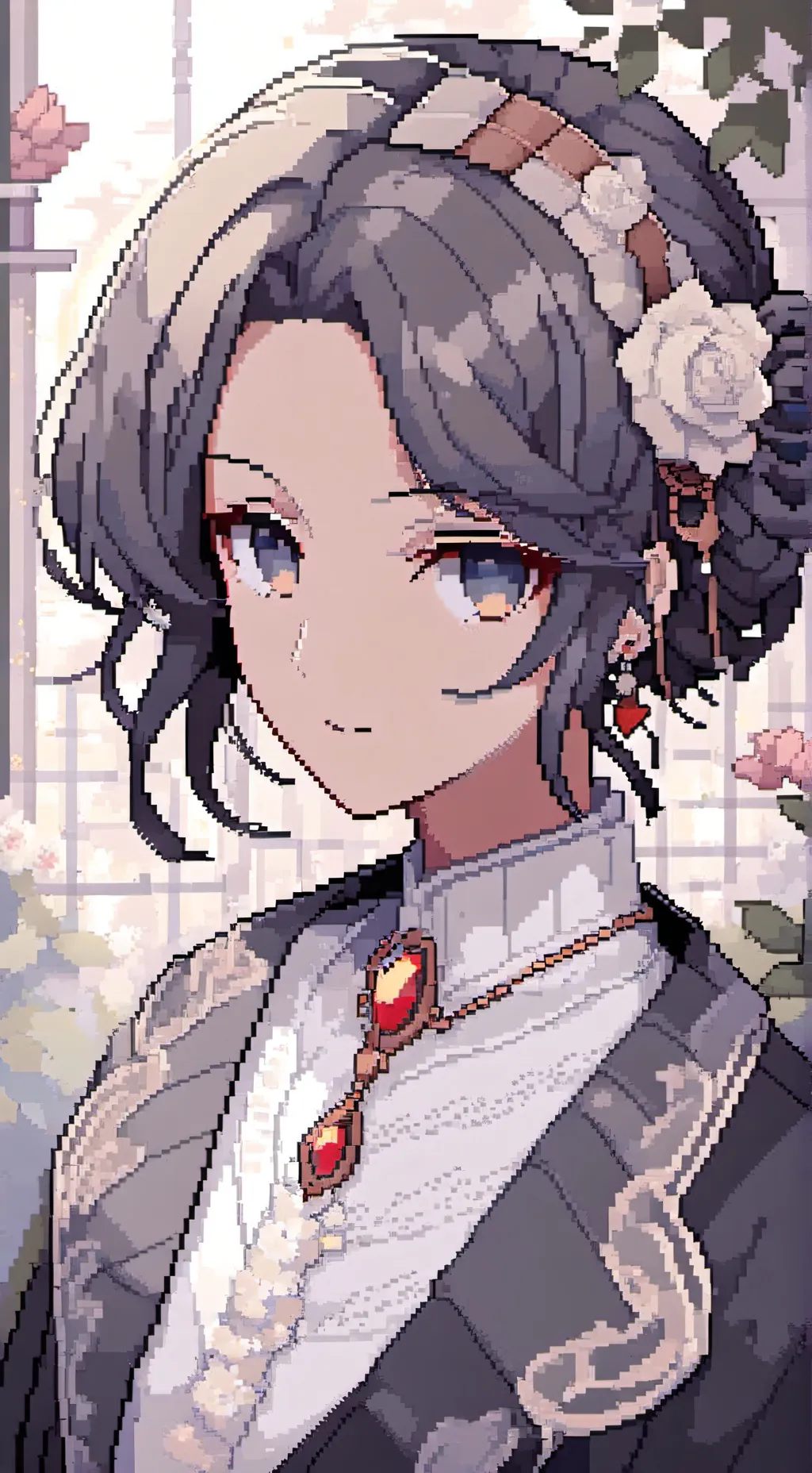 ai character: Mha nose bandage background