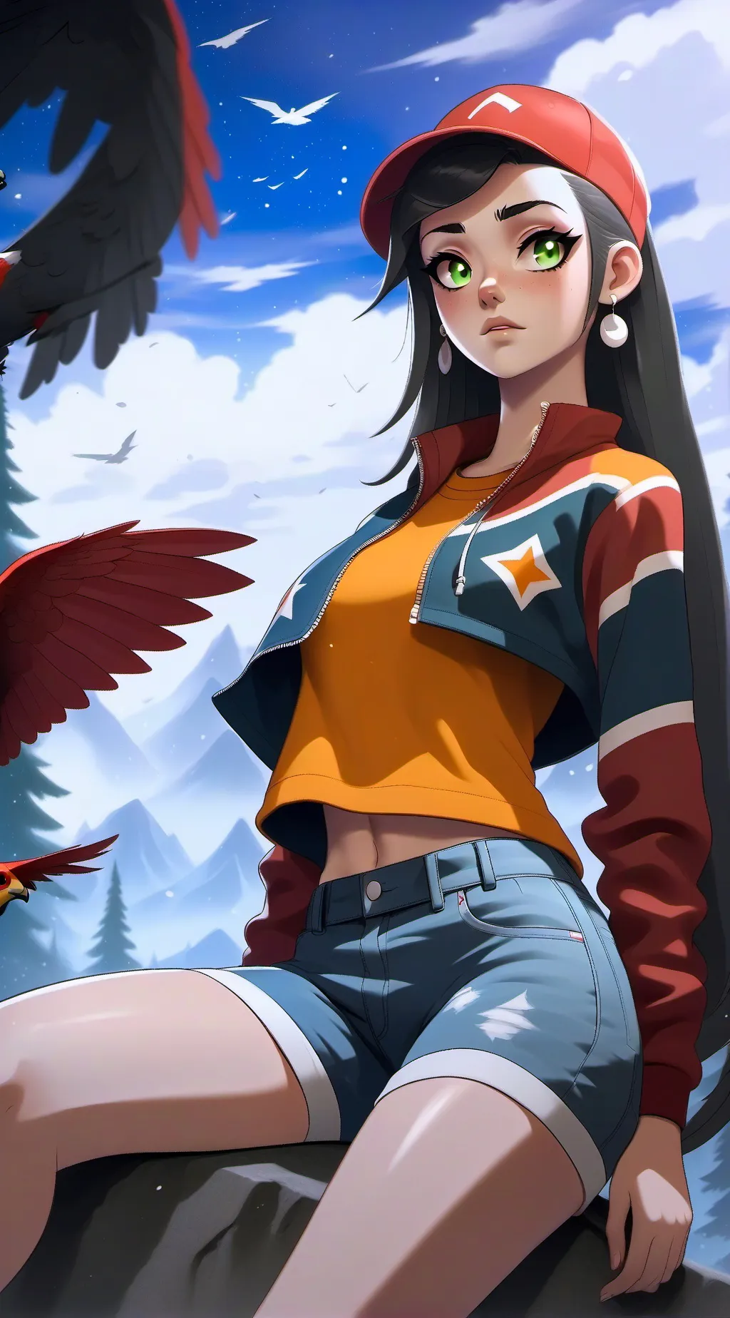 ai character: Luna background