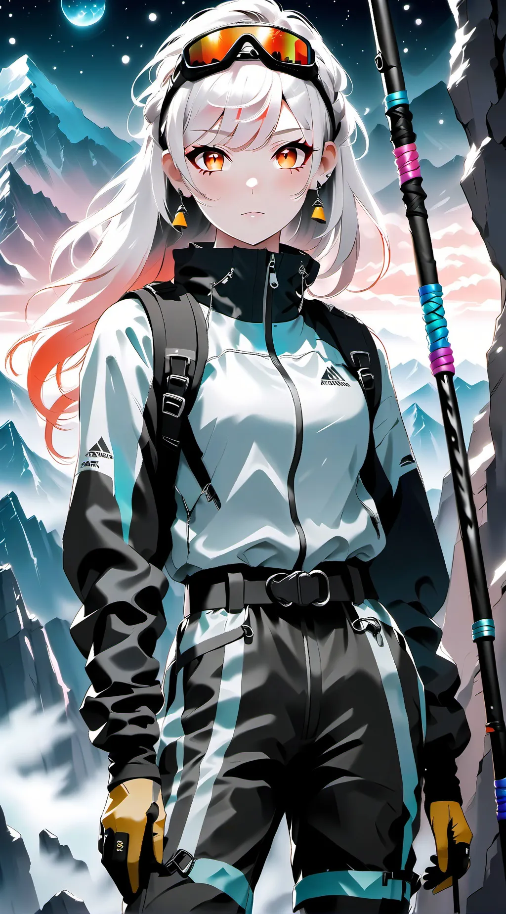 ai character: Aurora background