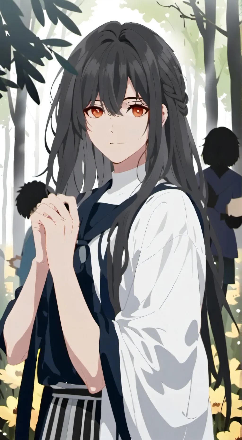 ai character: Girl background