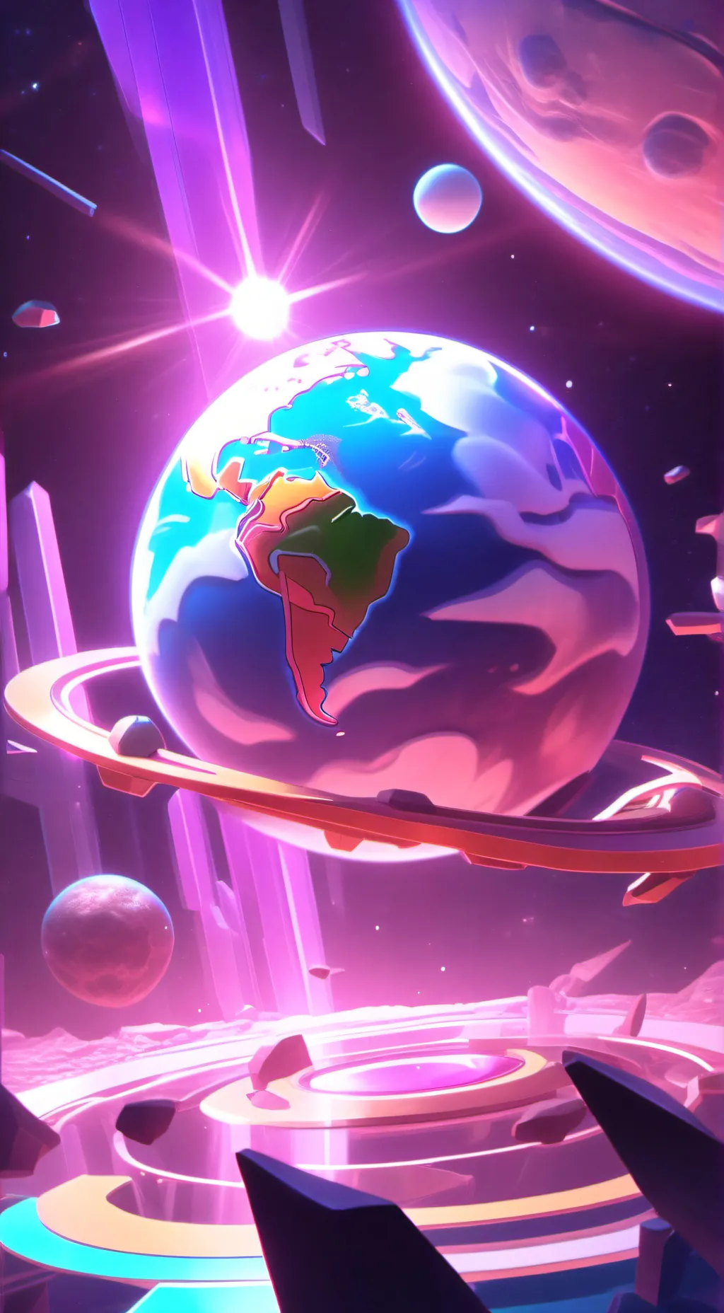 ai character: sun heatwave background