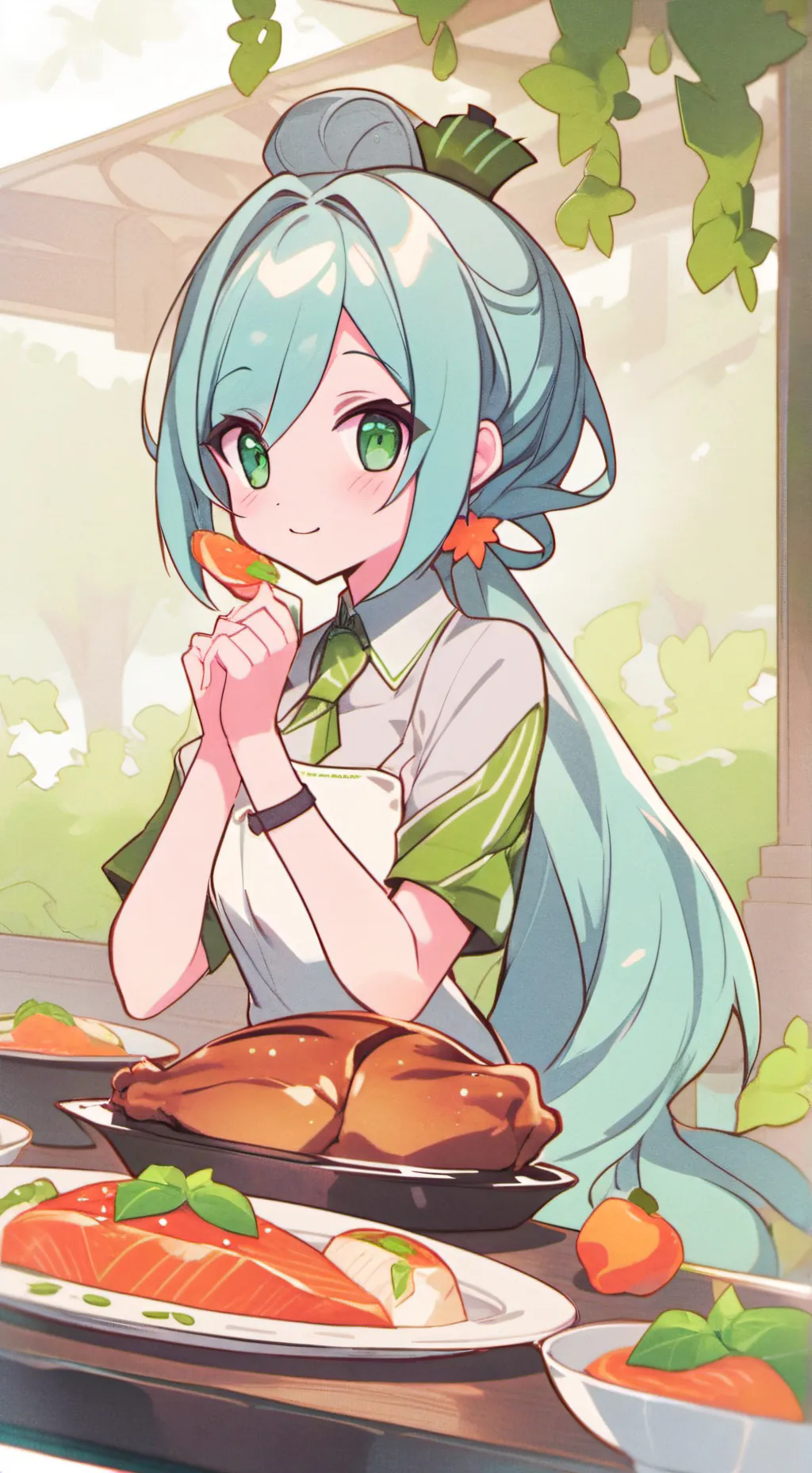 ai character: neko  background