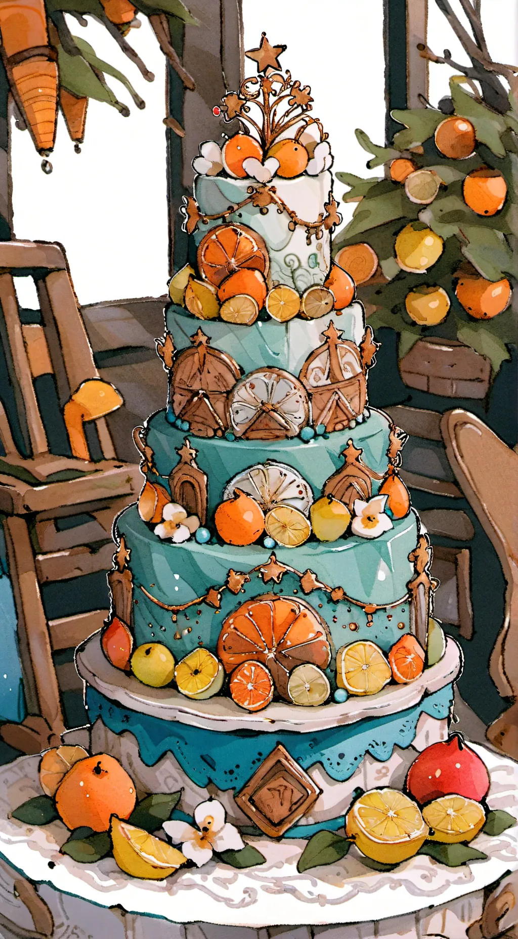 ai character: toycake(Lunaxcos) background