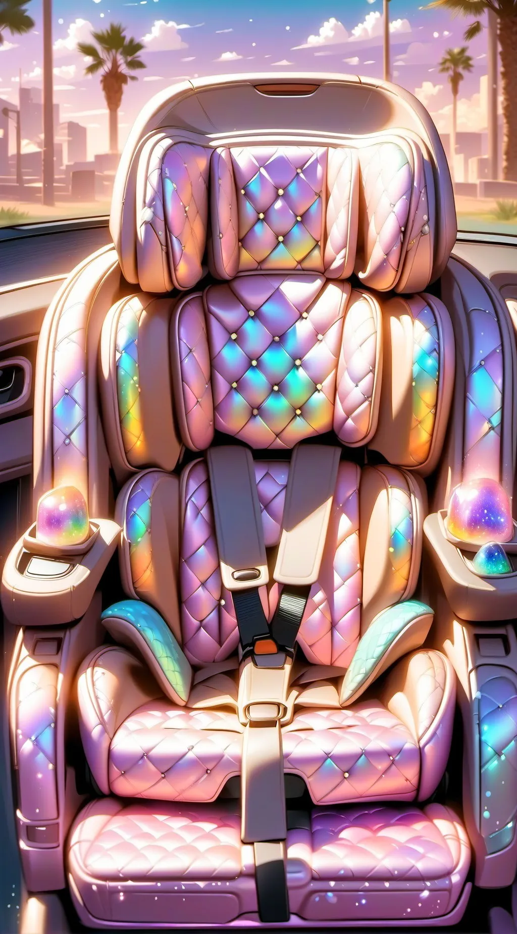 ai character: Car seat background