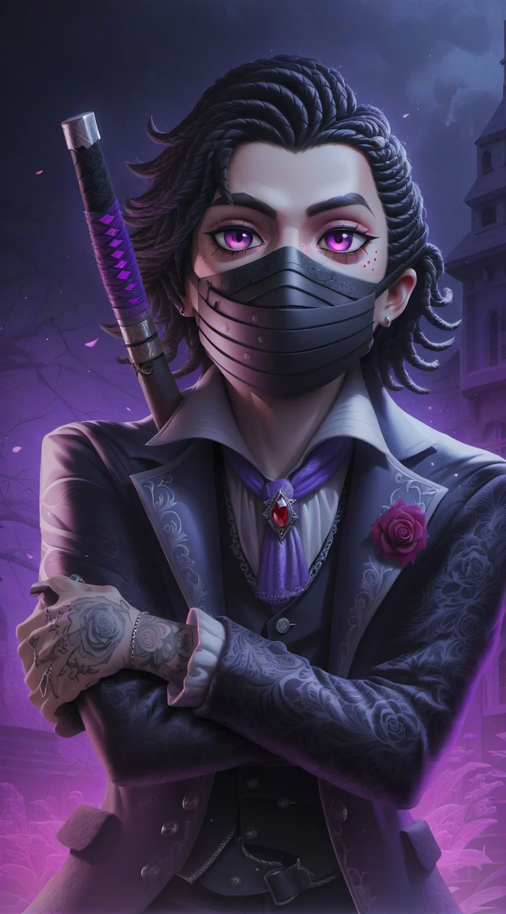 ai character: Forsaken background