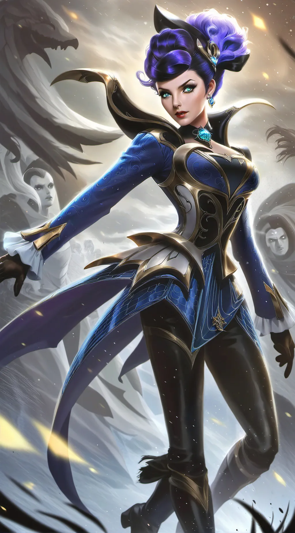 ai character: Regina del aria background