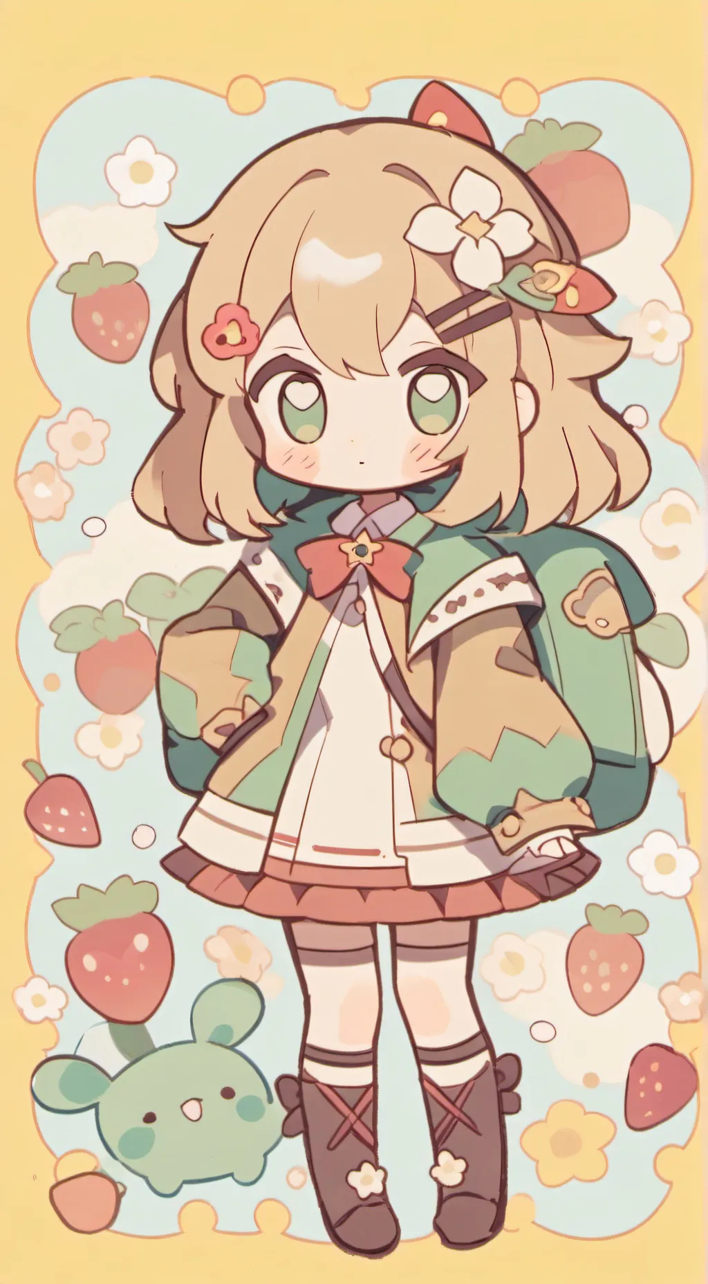 ai character: мангами background