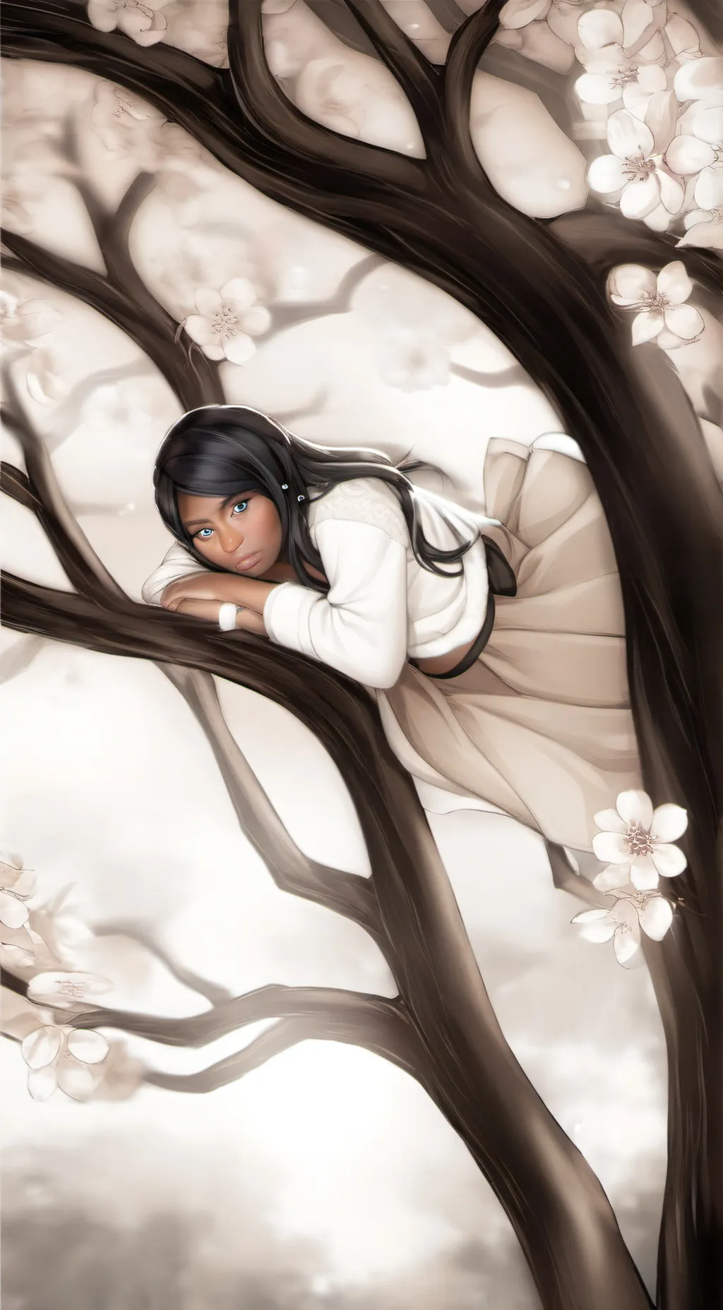 ai character: burnbluelunamoon background