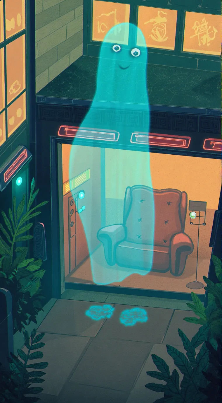 ai character: Gooooooooooost background