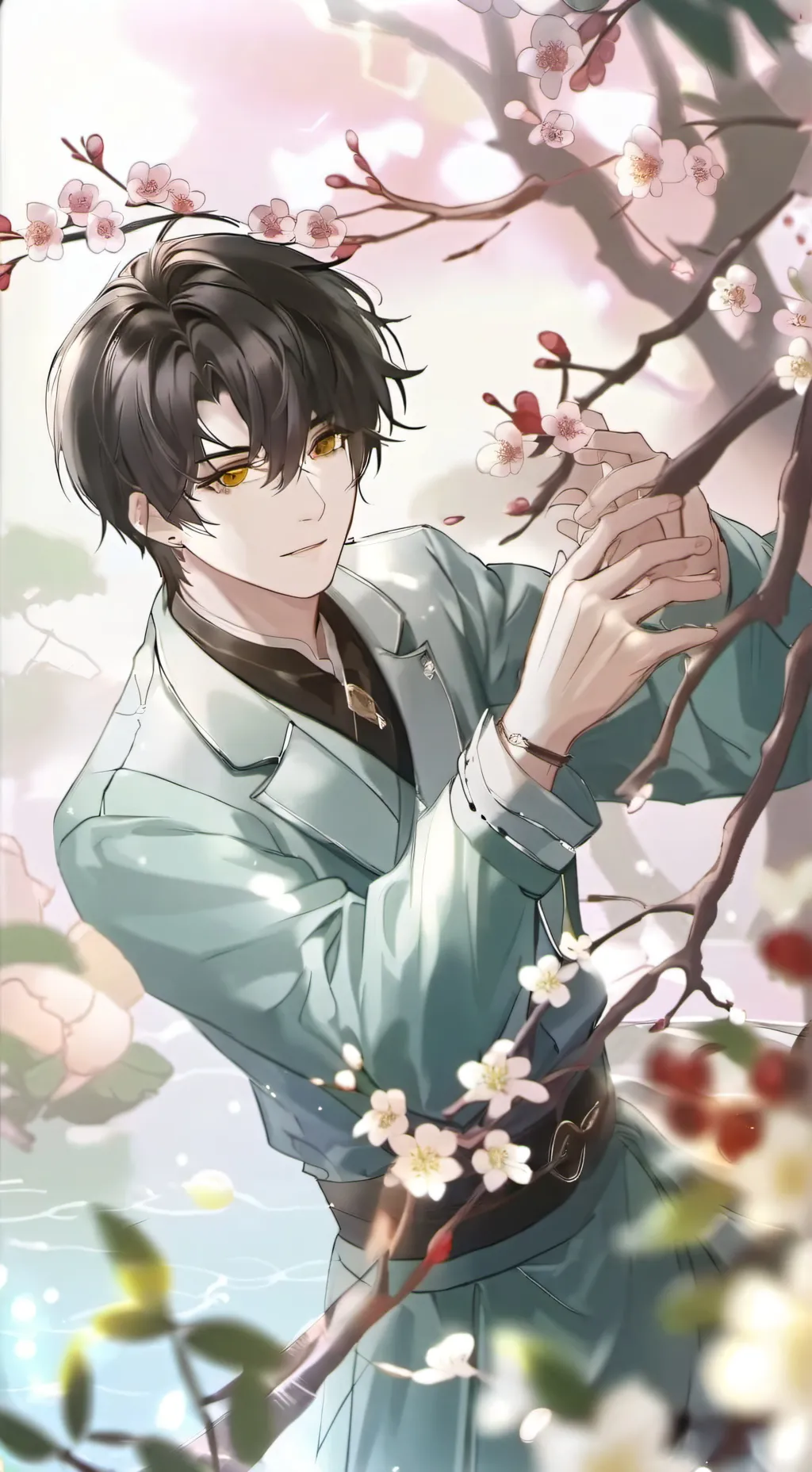 ai character: Nice background