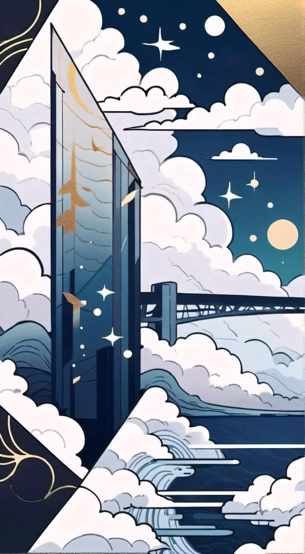 ai character: christmas toons background