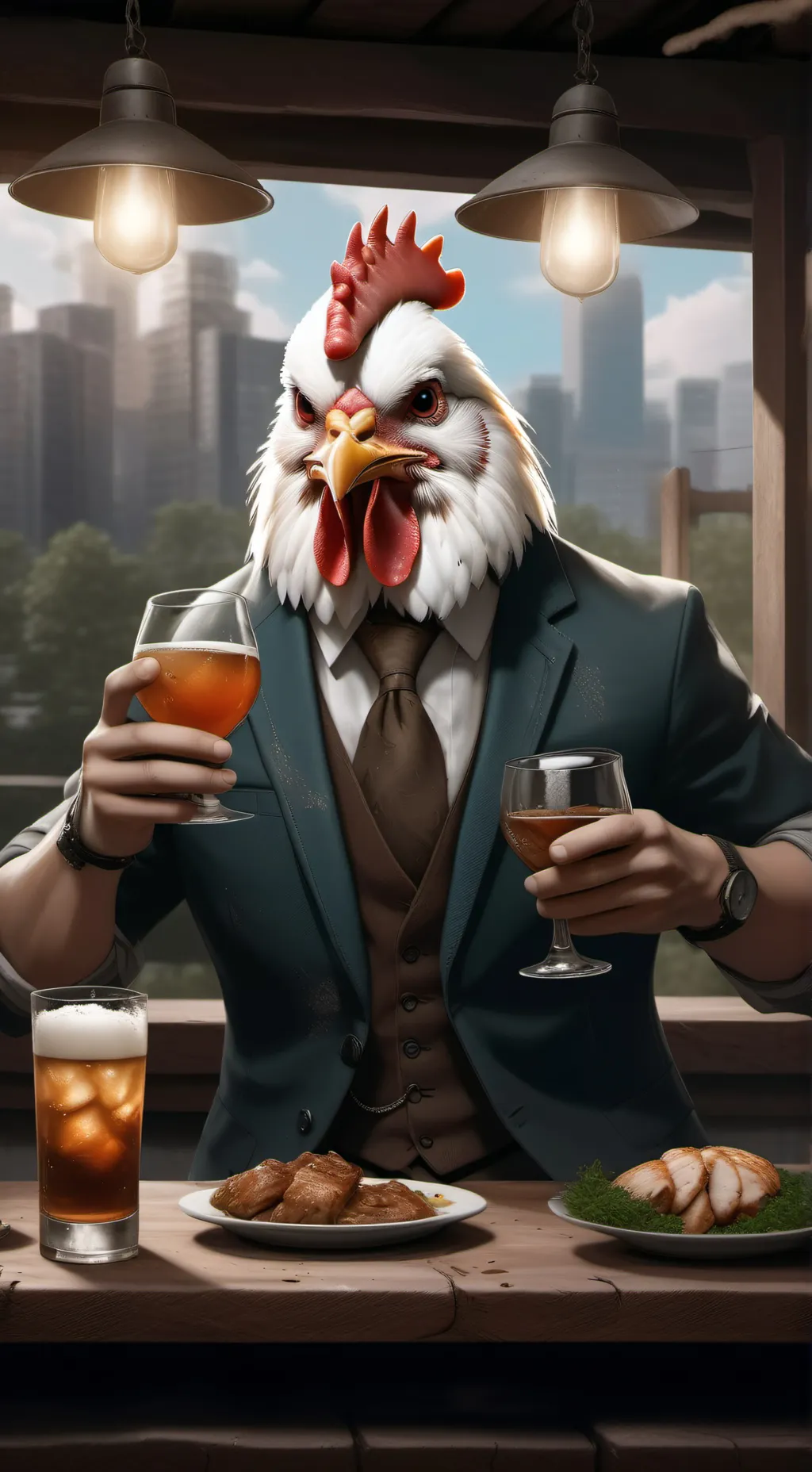 ai character: Kickin x catnap background