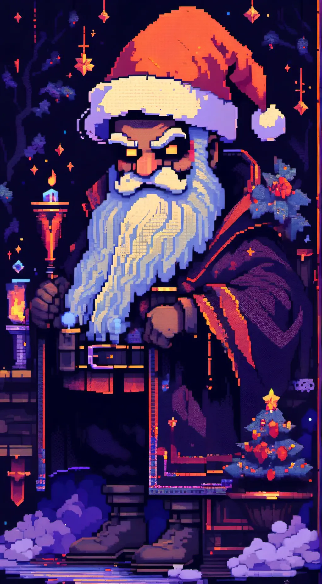 ai character: the evil santa  background