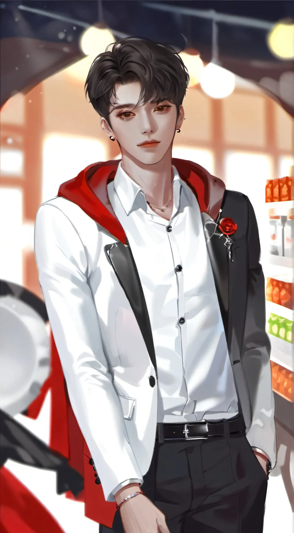 ai character: zany background