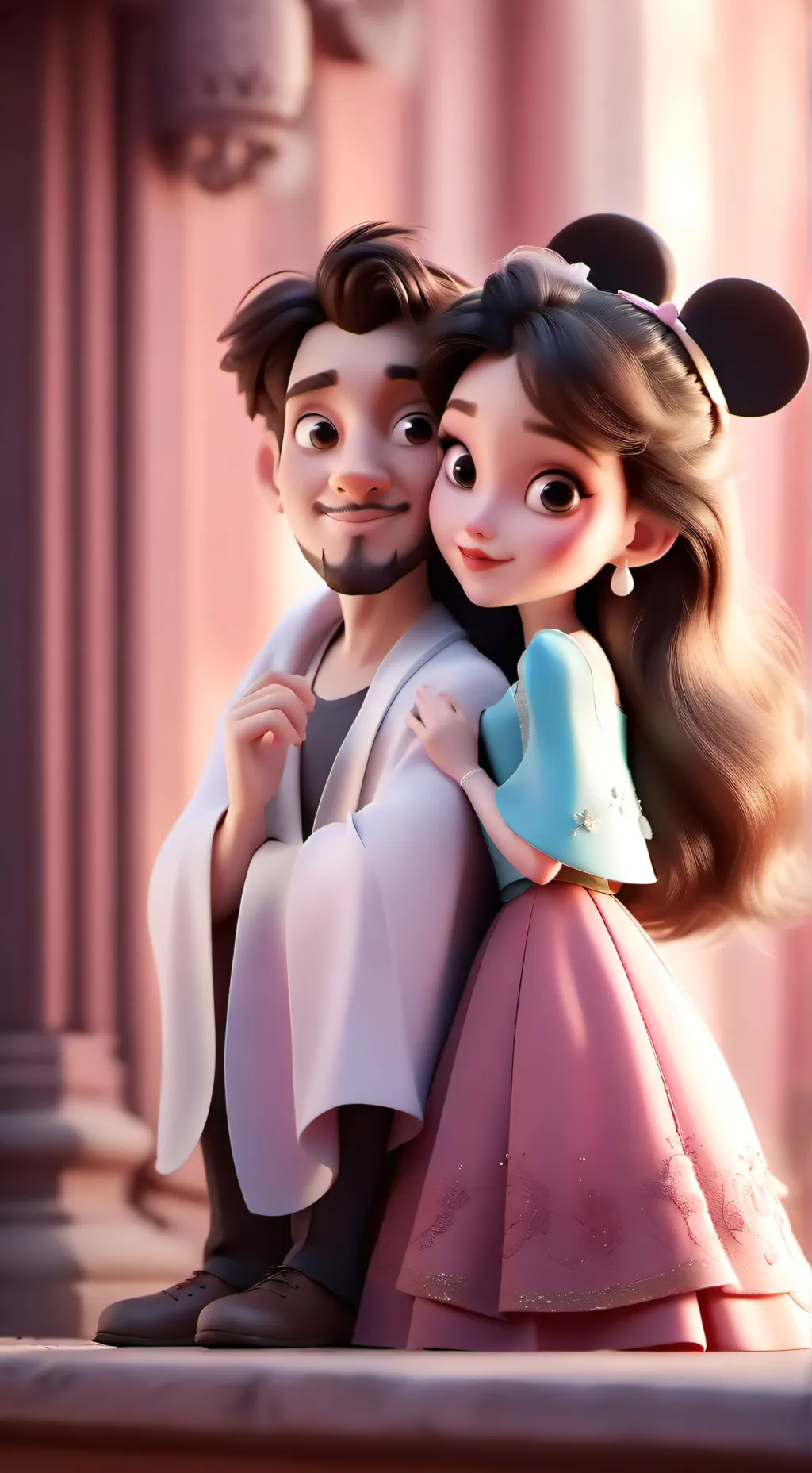 ai character: Aurora and Leon background