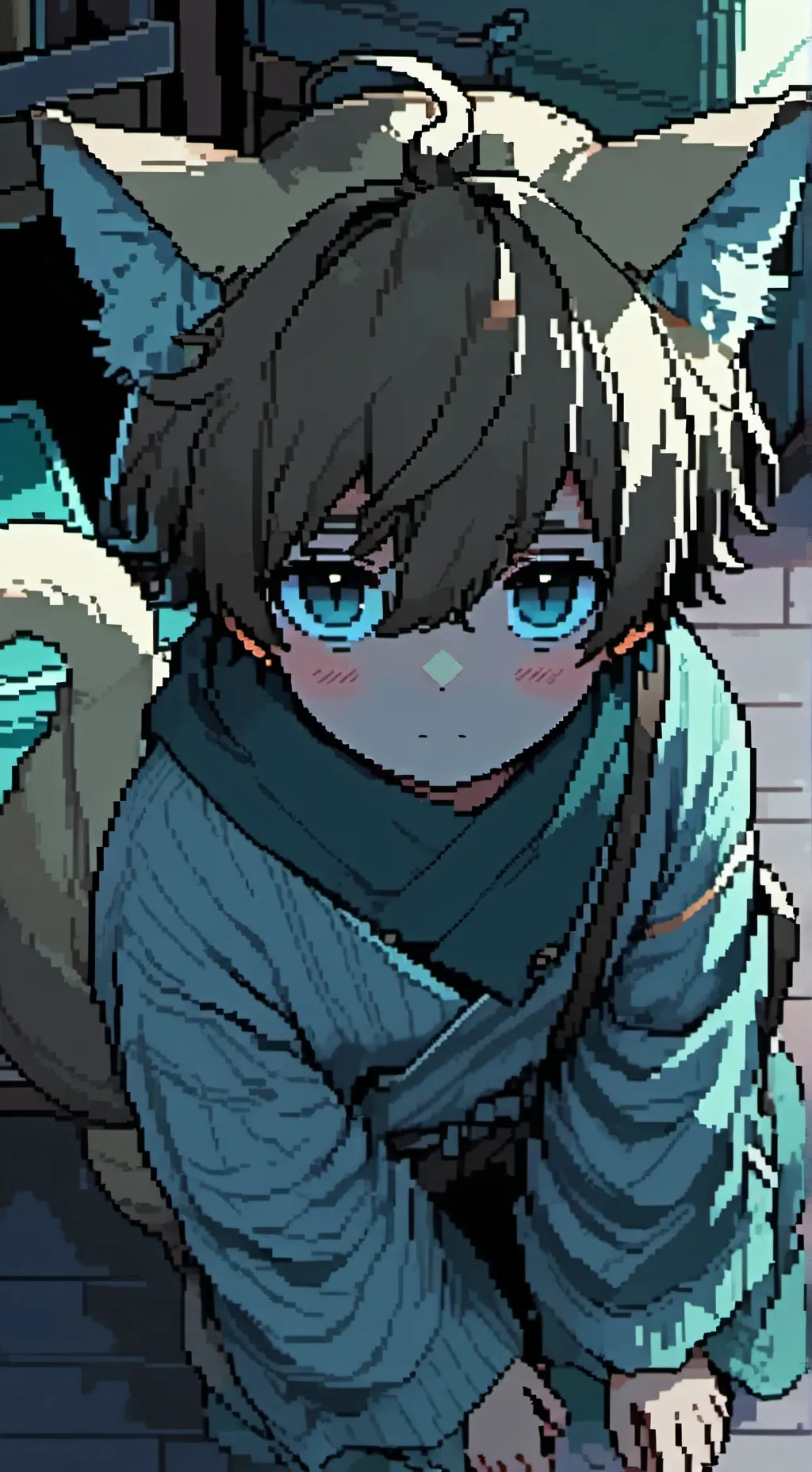 ai character: Mini Camel Cat Fur background