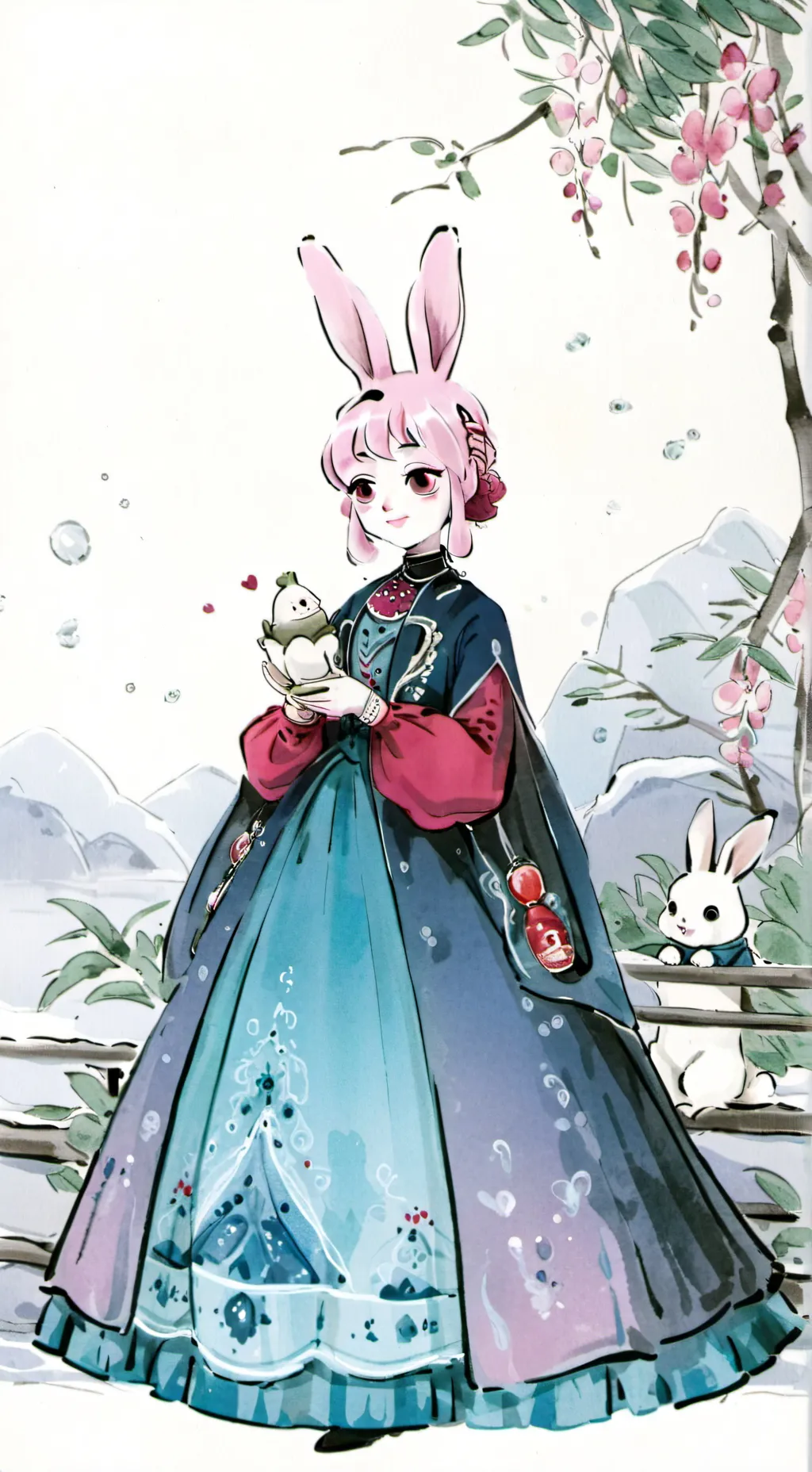 ai character: pinki background