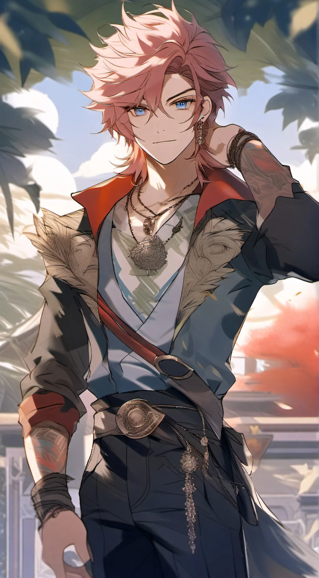 ai character: furry hisoka background