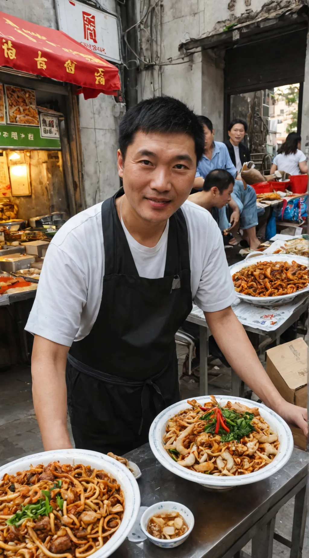 ai character: Chinese men background