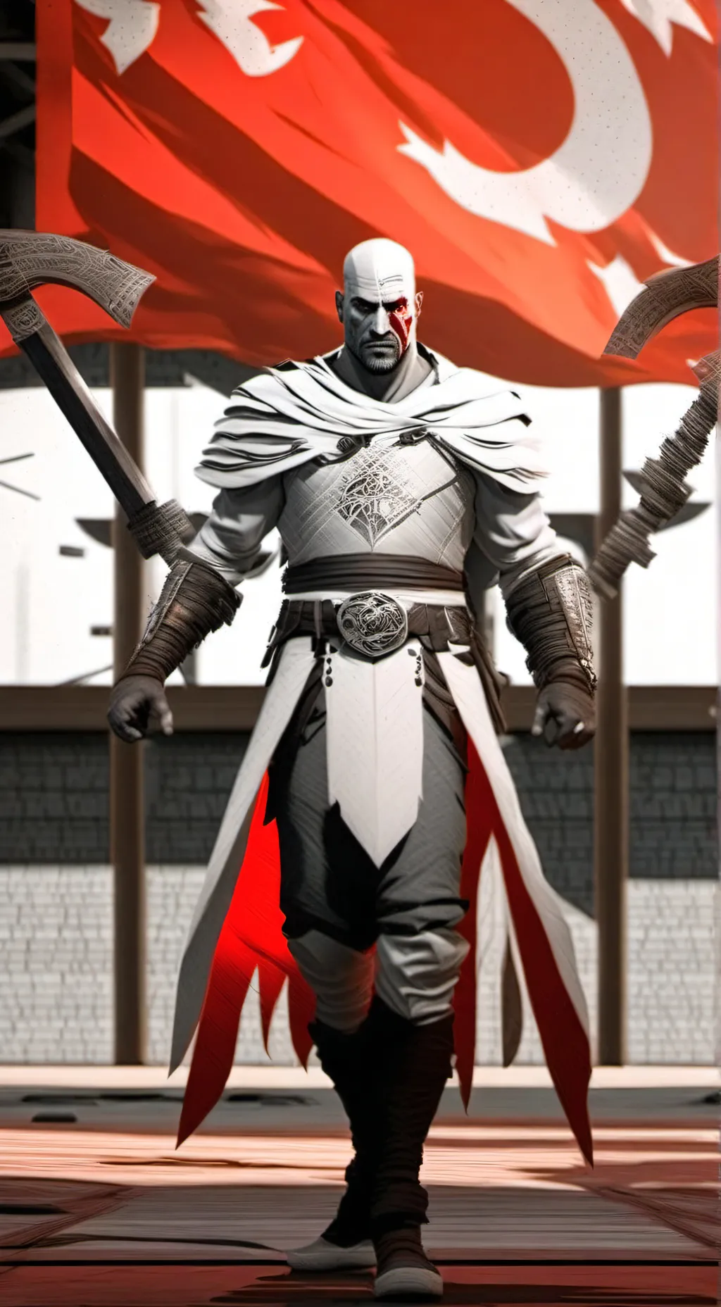 ai character: Kratos background
