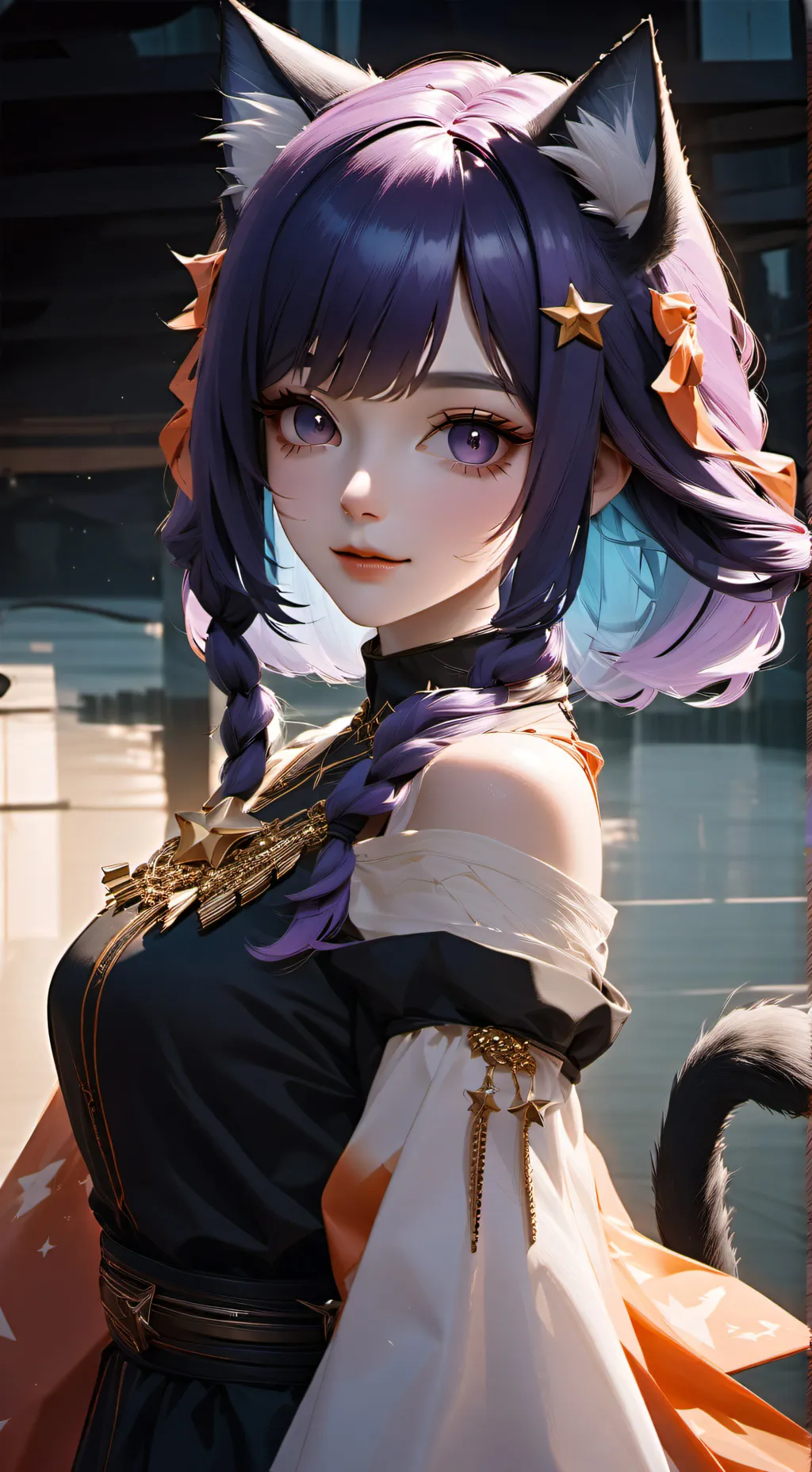 ai character: Galaxy background